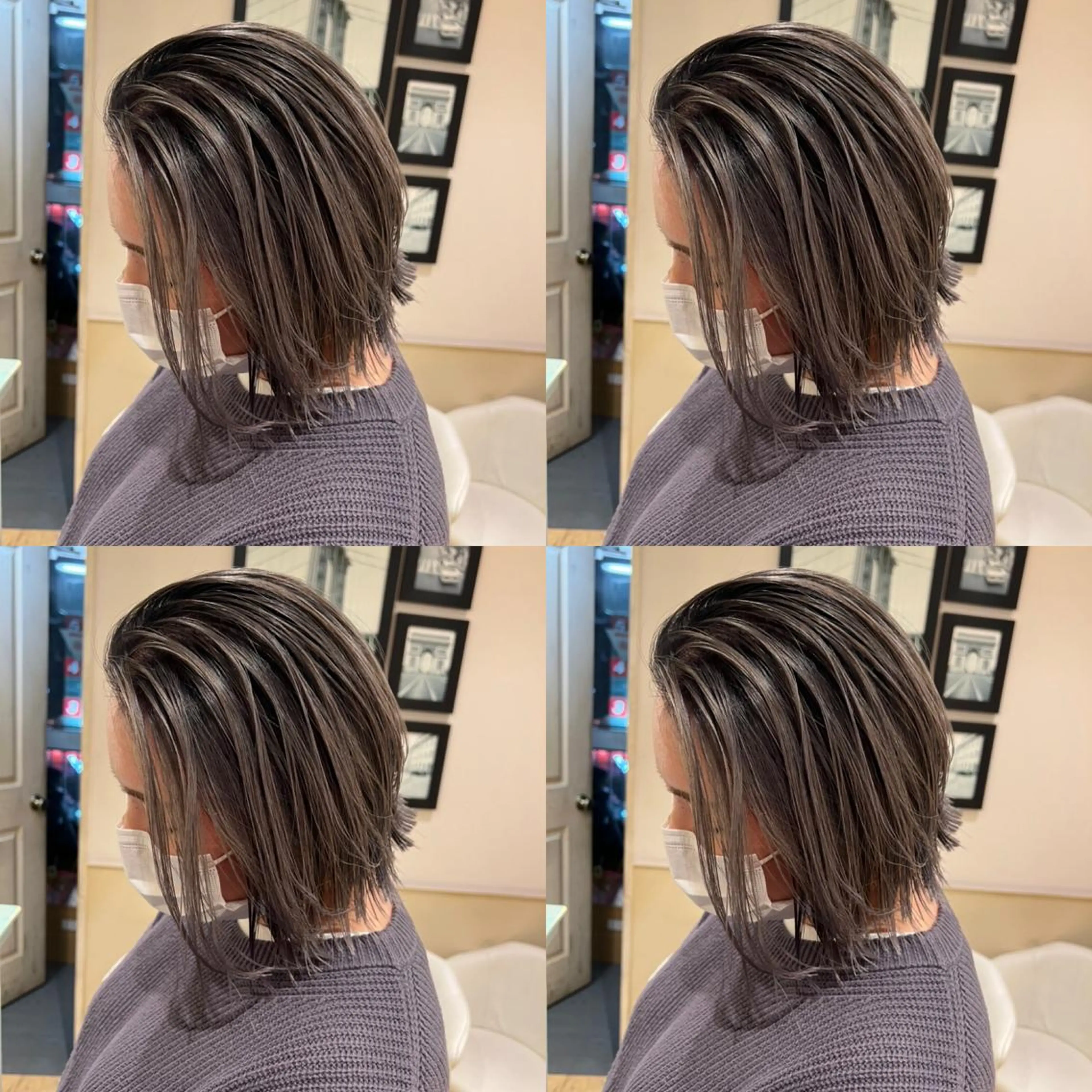 ミディアム カラー カット トリートメント レイヤー×髪質改善 マネージャー安藤光司のヘアスタイル