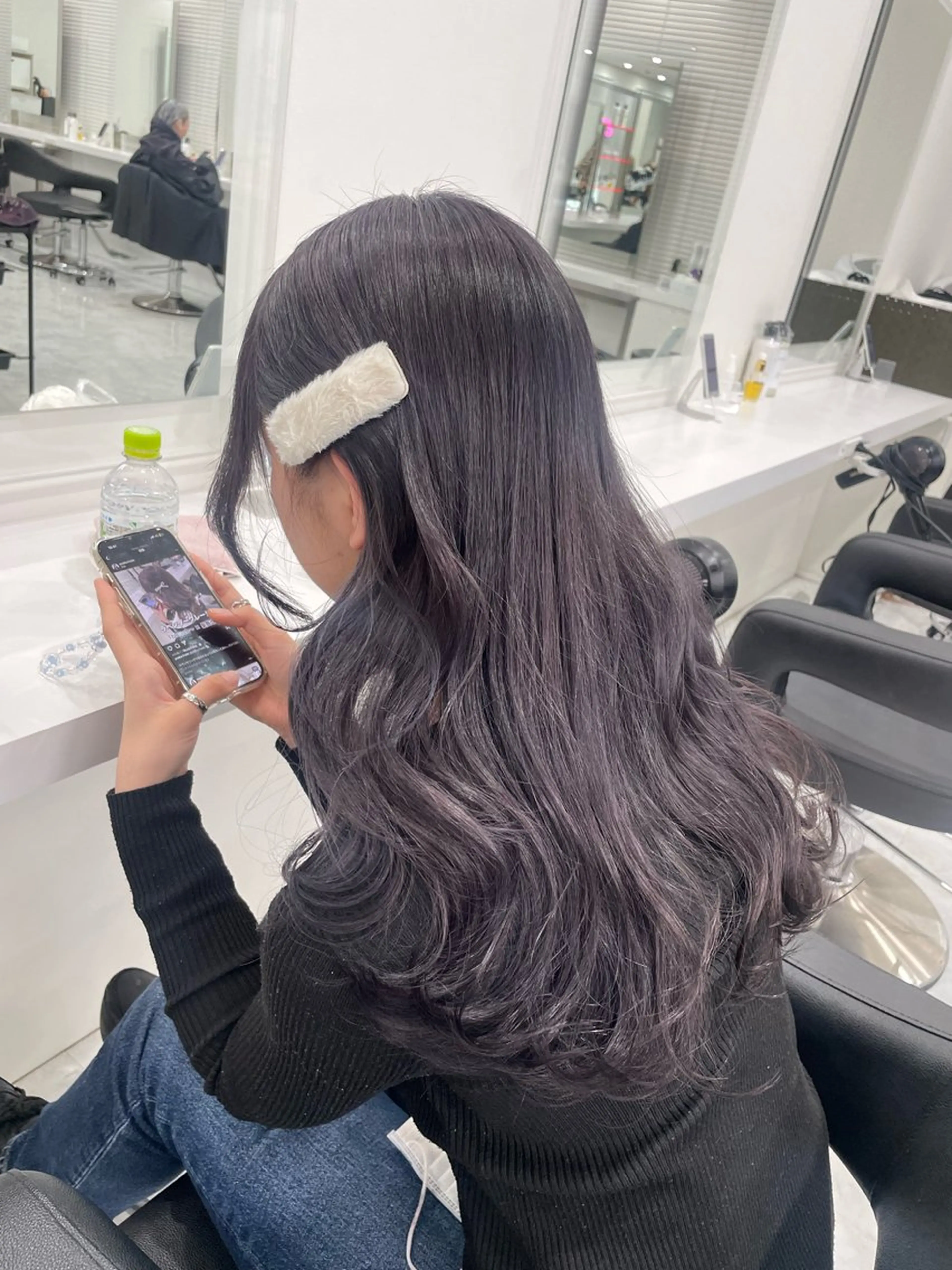 カラー グレージュ ラベンダーカラー ラベンダーグレージュ ラベンダーグレー akari🎀🤍 ガーリーstyleのヘアスタイル