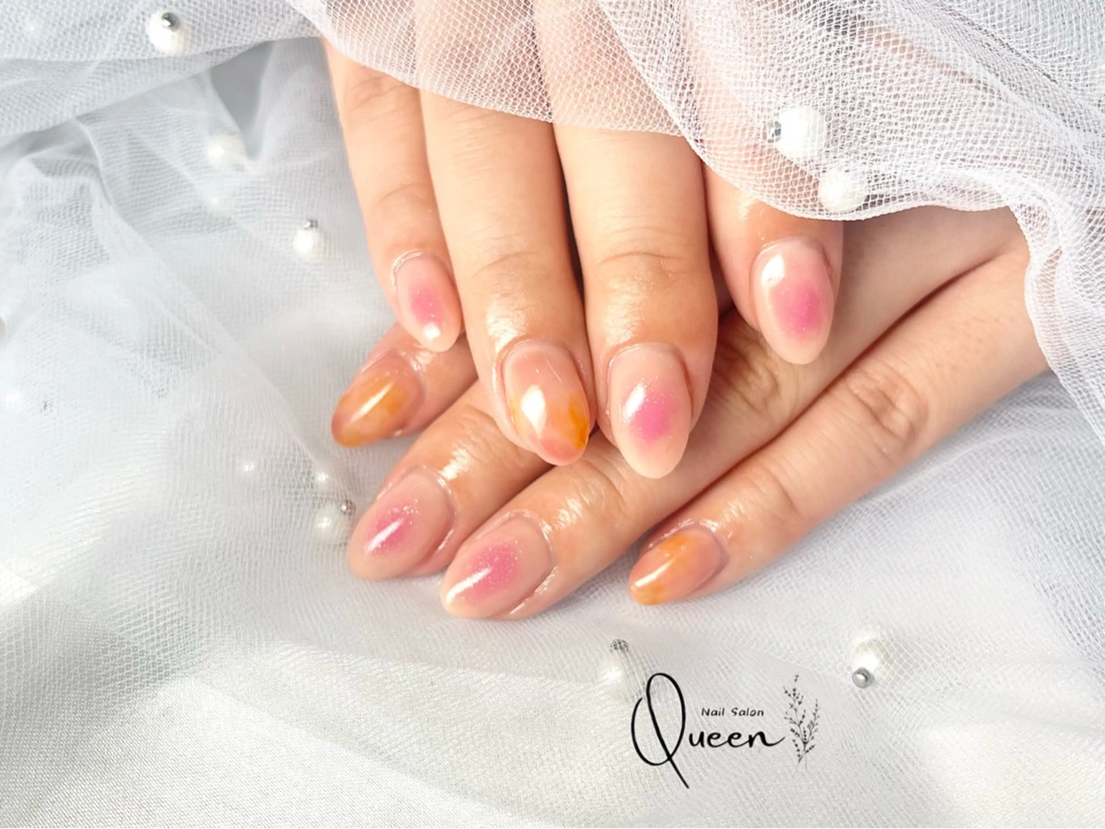 ネイル ハンドネイル Queen nail 北堀江 ASUKAのネイルデザイン