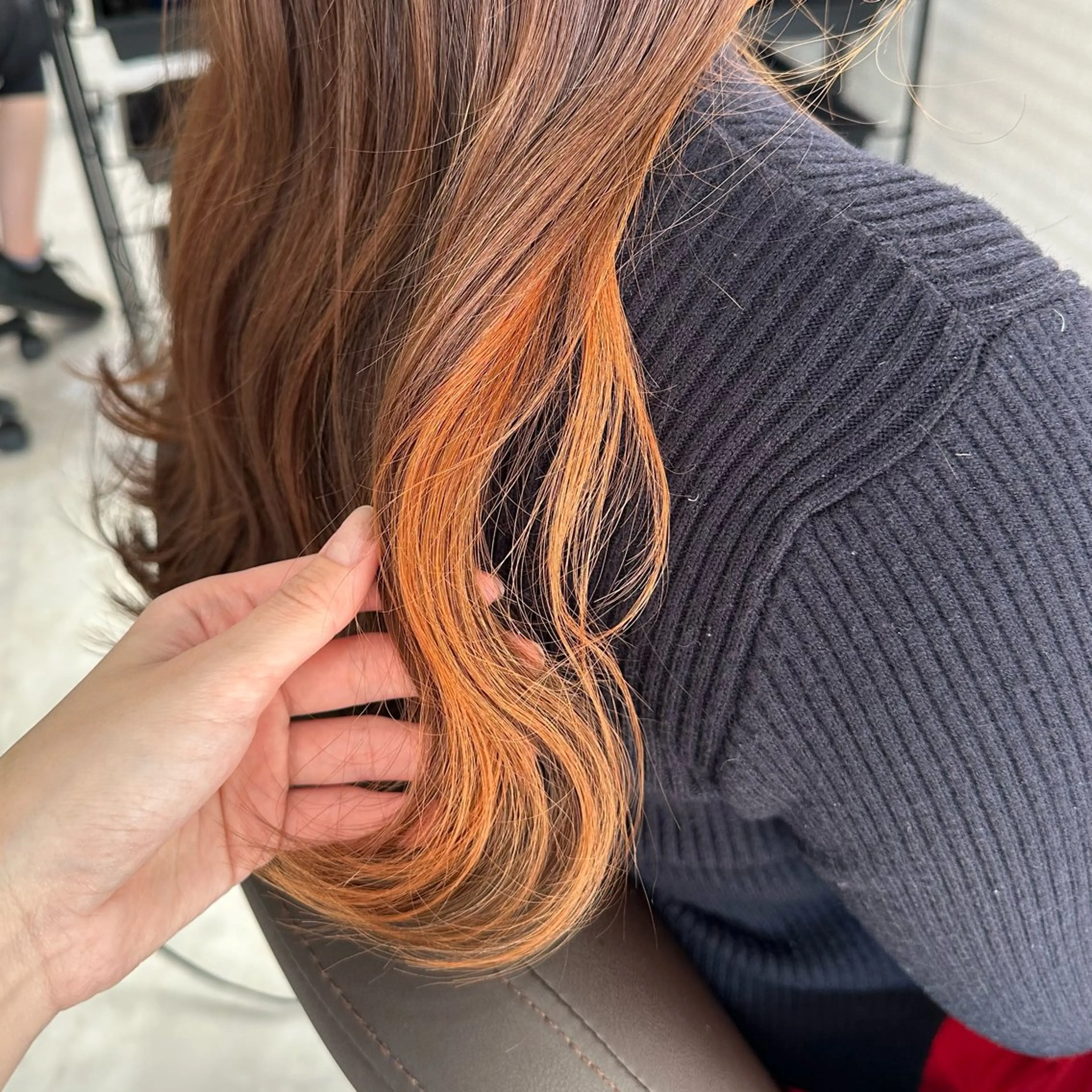 ロング カラー ヘアアレンジ CREAPY　日向野 利菜のヘアスタイル