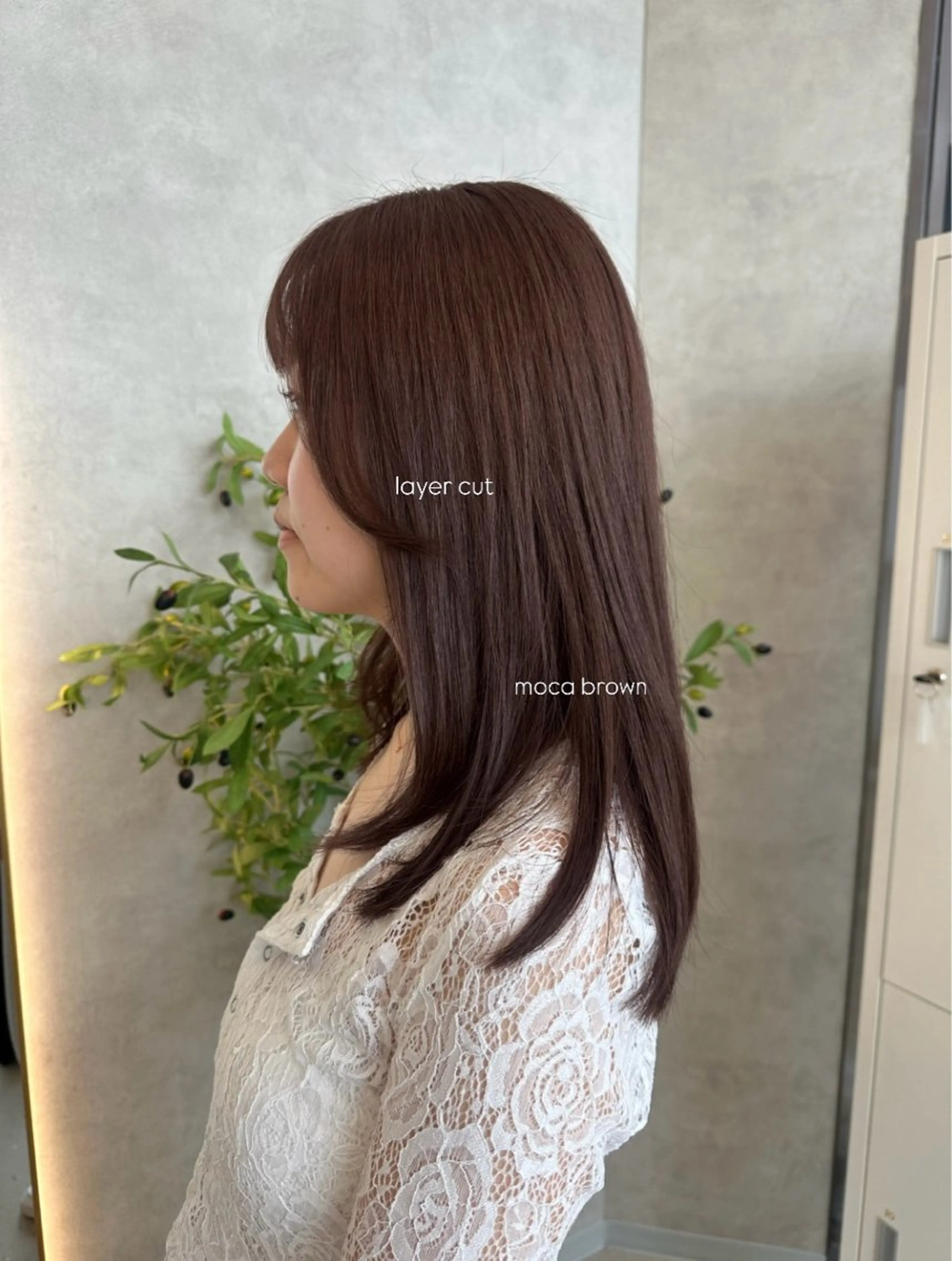 セミロング 似合わせカット 骨格補正カット/ 宮城麗可のヘアスタイル