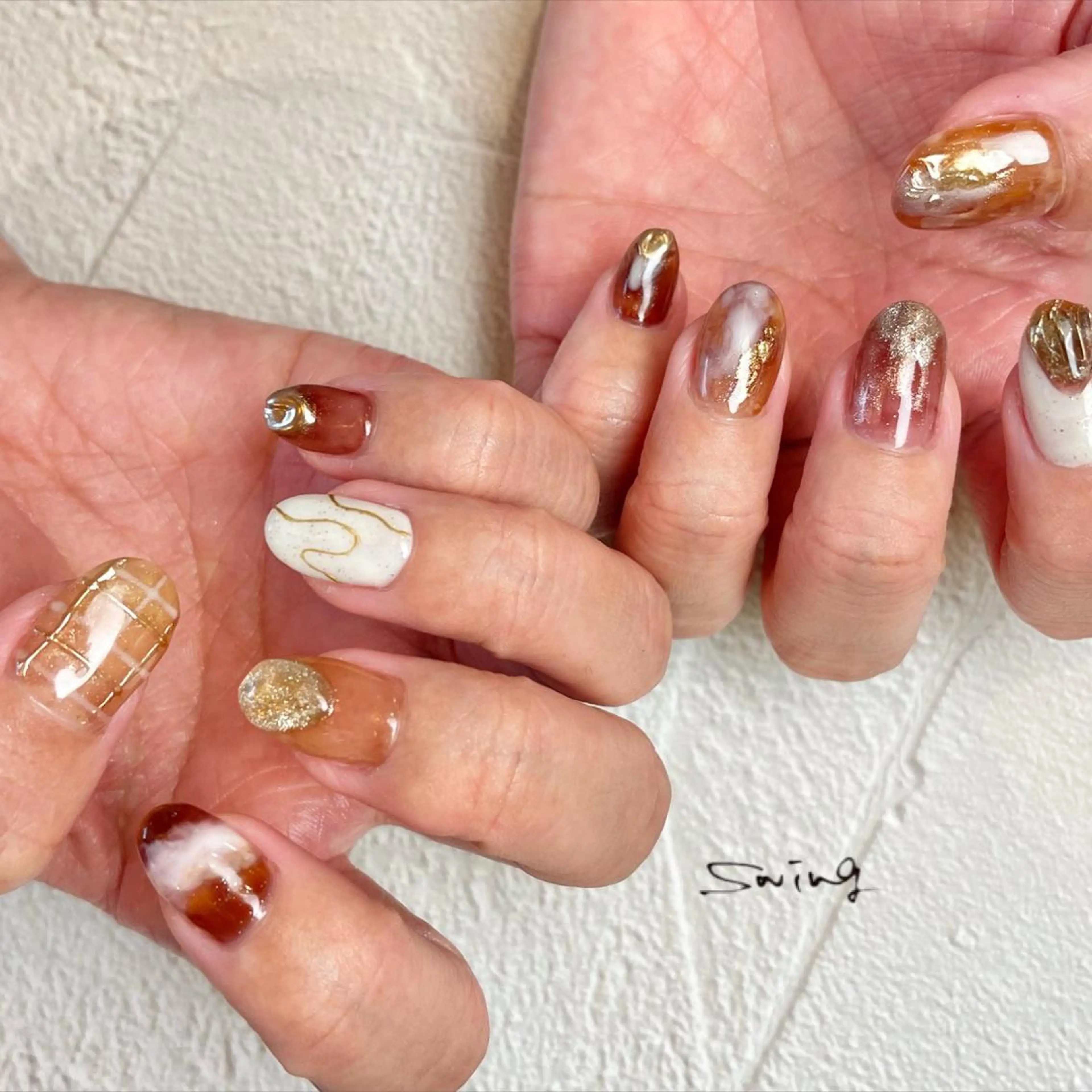 ネイル アートネイル ニュアンスネイル SWING Nail Salon所属・Yoshida Takakoのネイルデザイン
