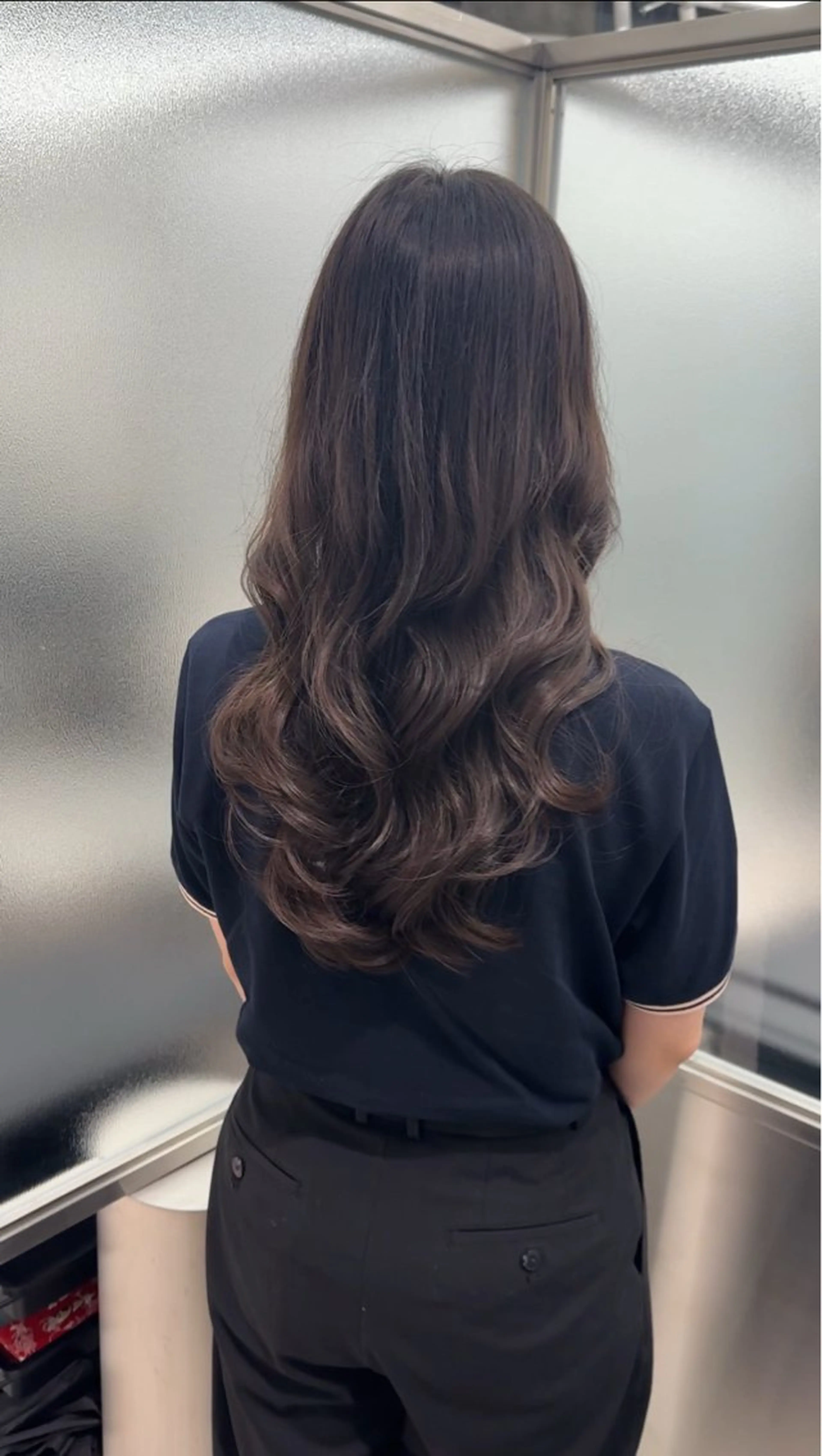 セミロング パーマ ARMONY大阪店 コテ巻き風パーマのヘアスタイル