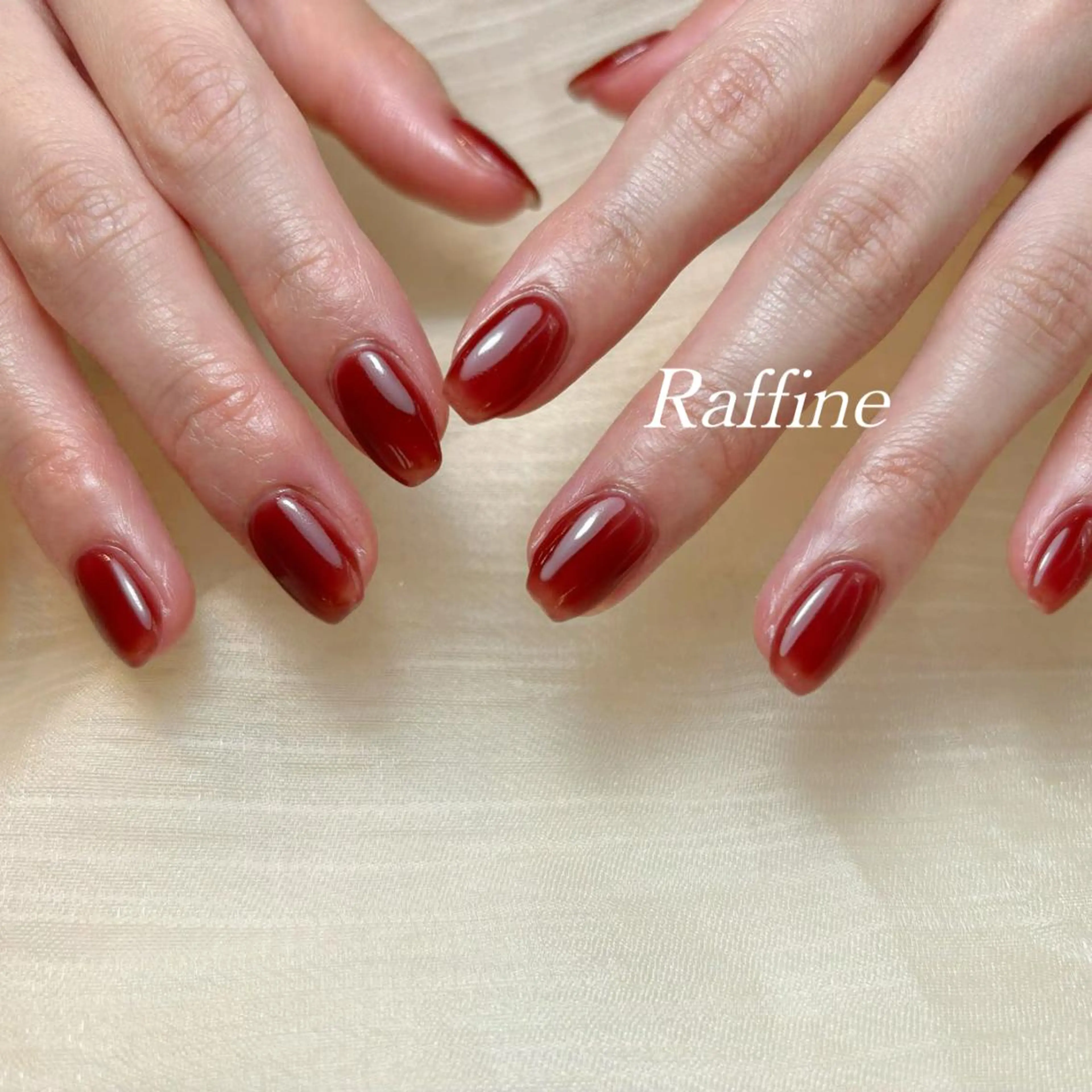 ネイル RAFFINE 月🦋🩵のネイルデザイン