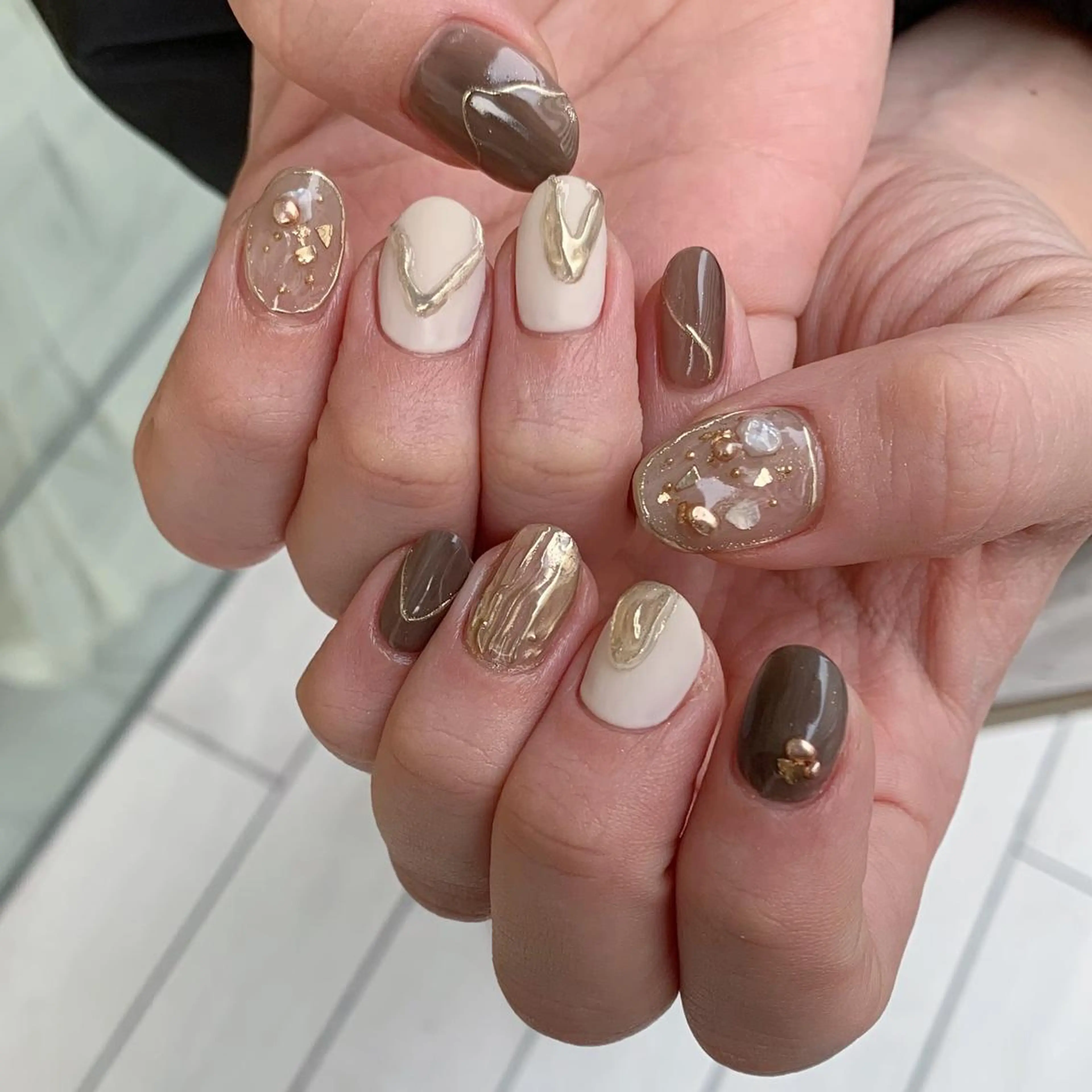 ネイル 持ち込み ハンドネイル 鈴木 まゆのネイルデザイン