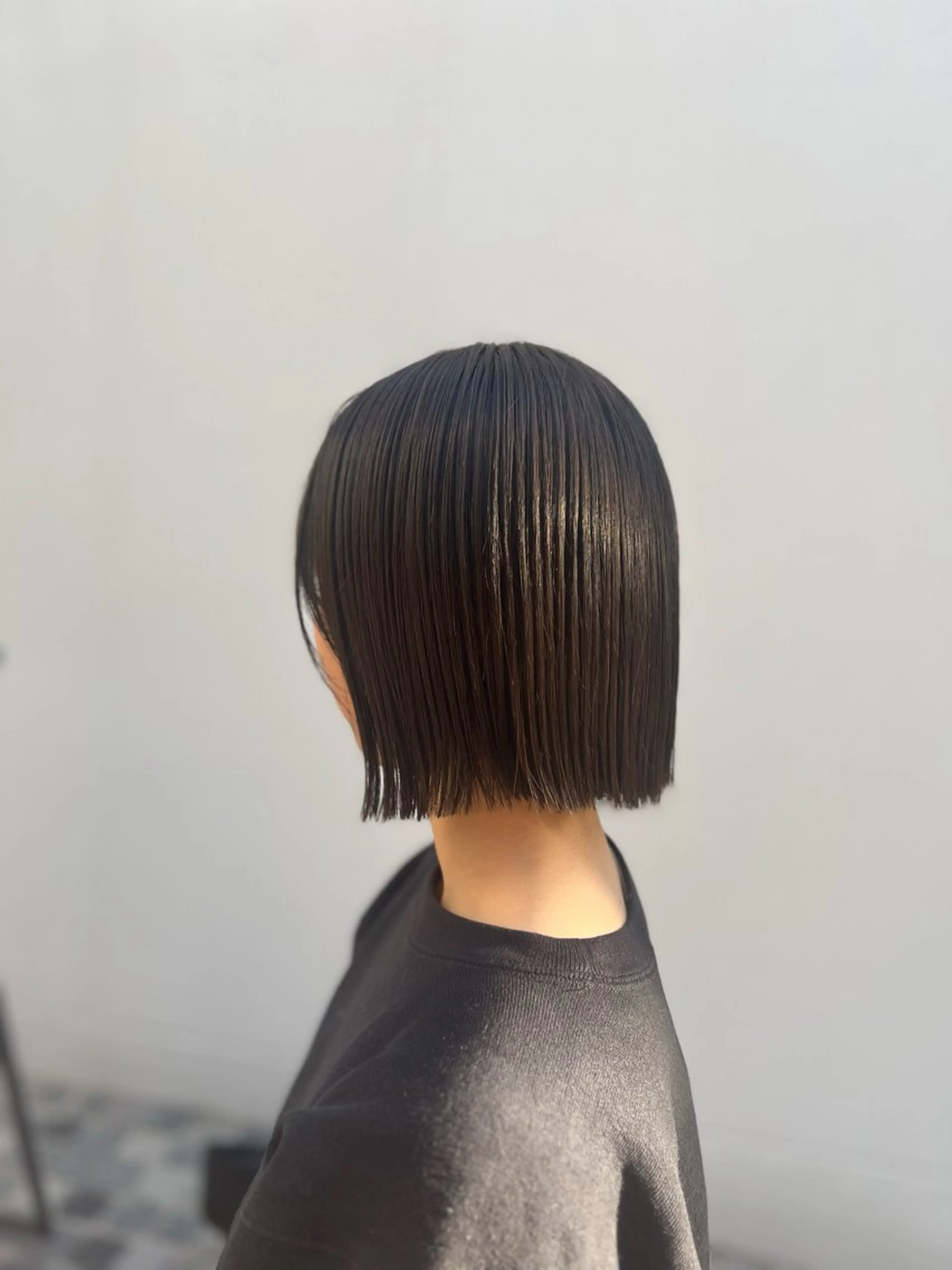 ショート 切りっぱなしボブ ボブ 神戸ボブ✂️ ioe三宮/田 伸佳のヘアスタイル