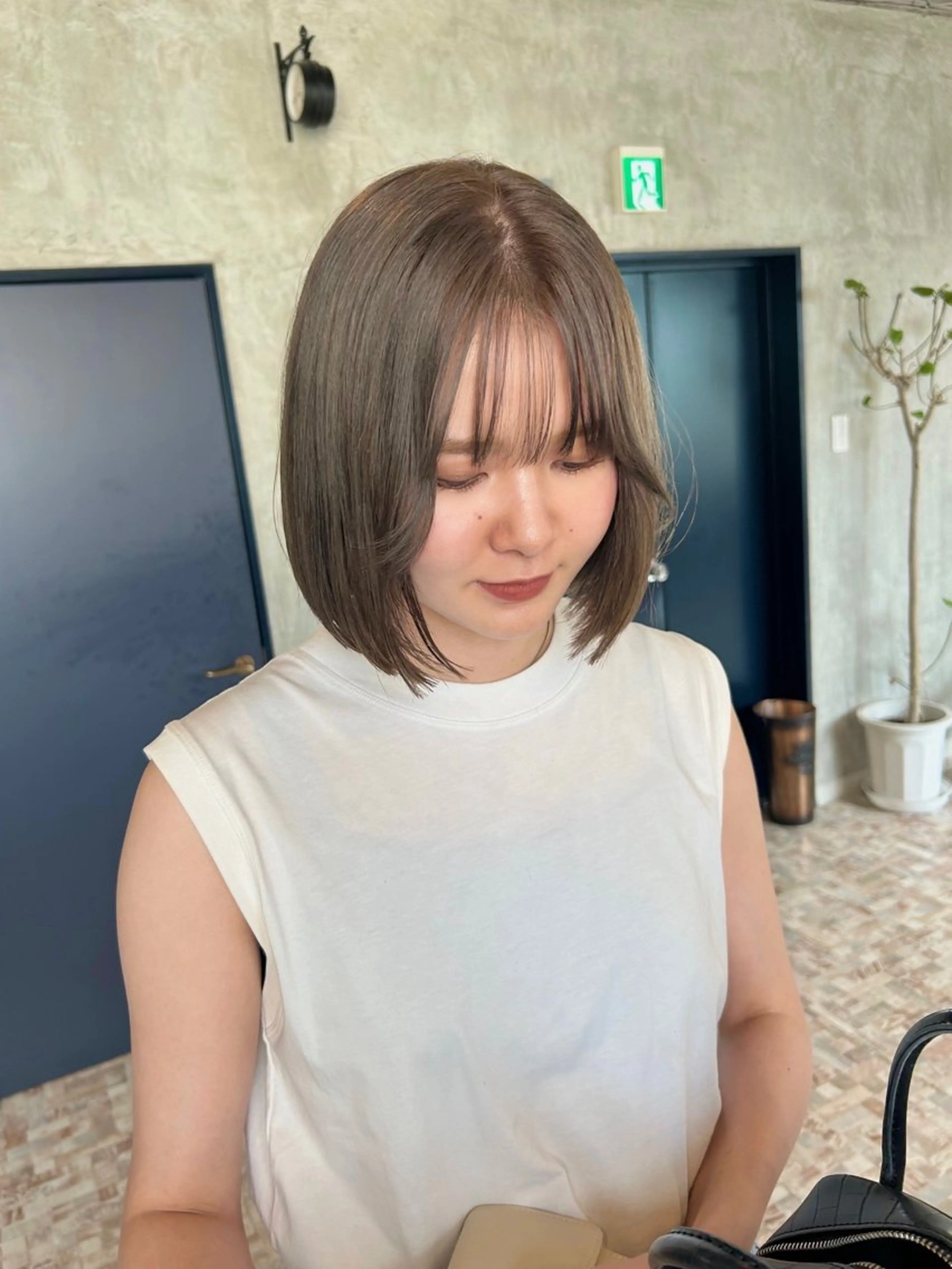 カラー ベージュカラー オリーブベージュ botan🎧♩ akaneのヘアスタイル