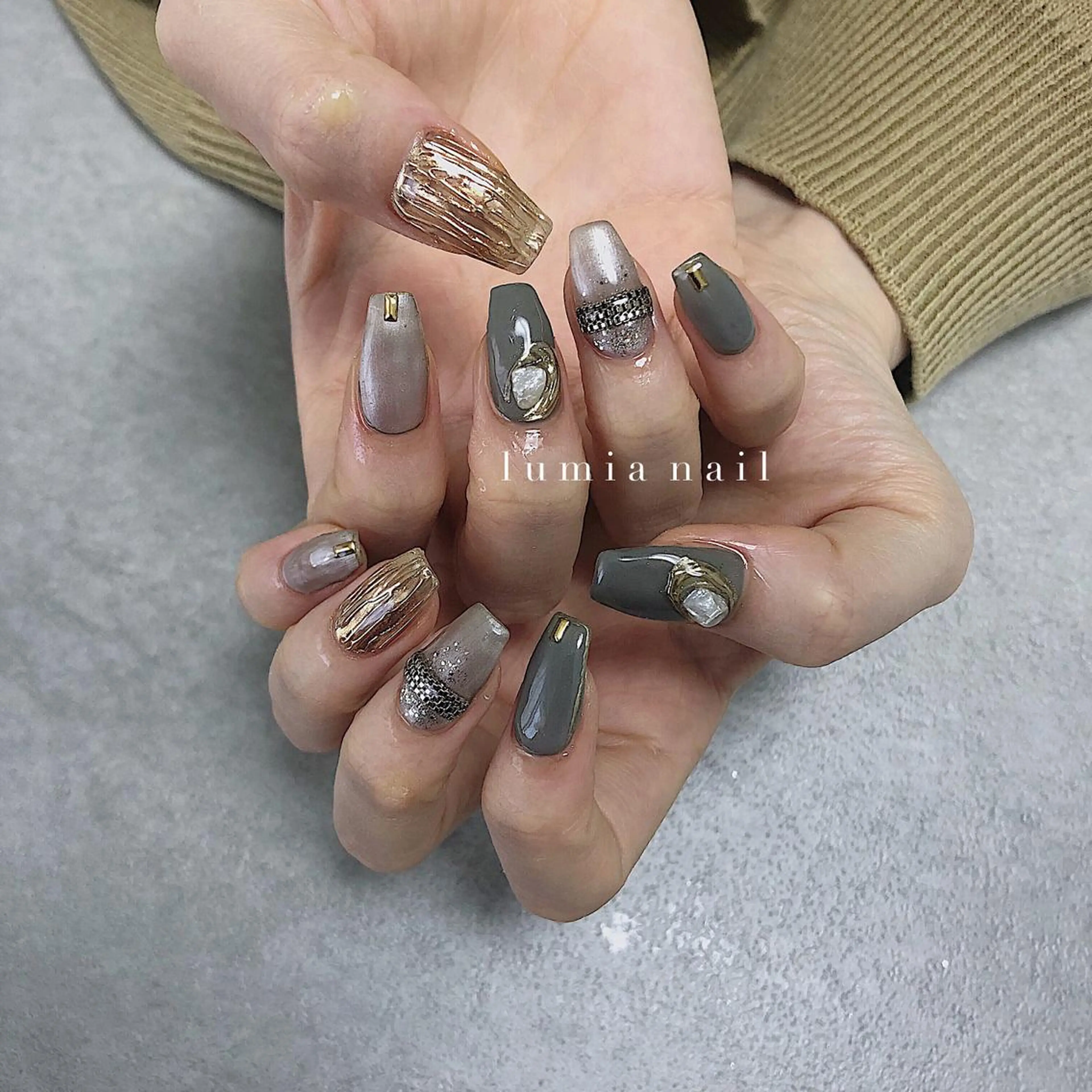 ネイル nail&eyelash Rine所属・Rine 放出 (リネ)のネイルデザイン