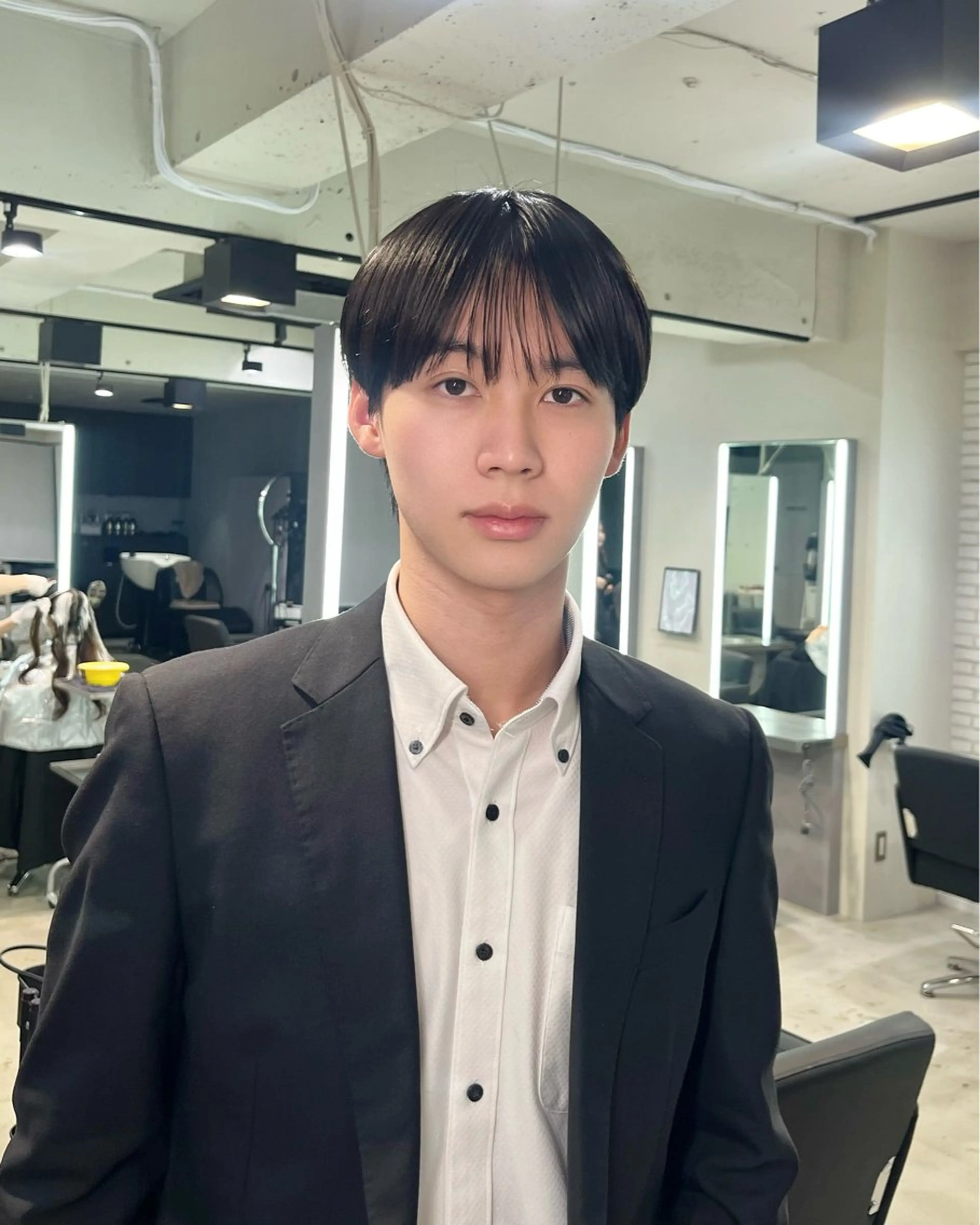 メンズ メンズ韓国風 ぱっつんボブ☆メンズ カットYUTOのヘアスタイル