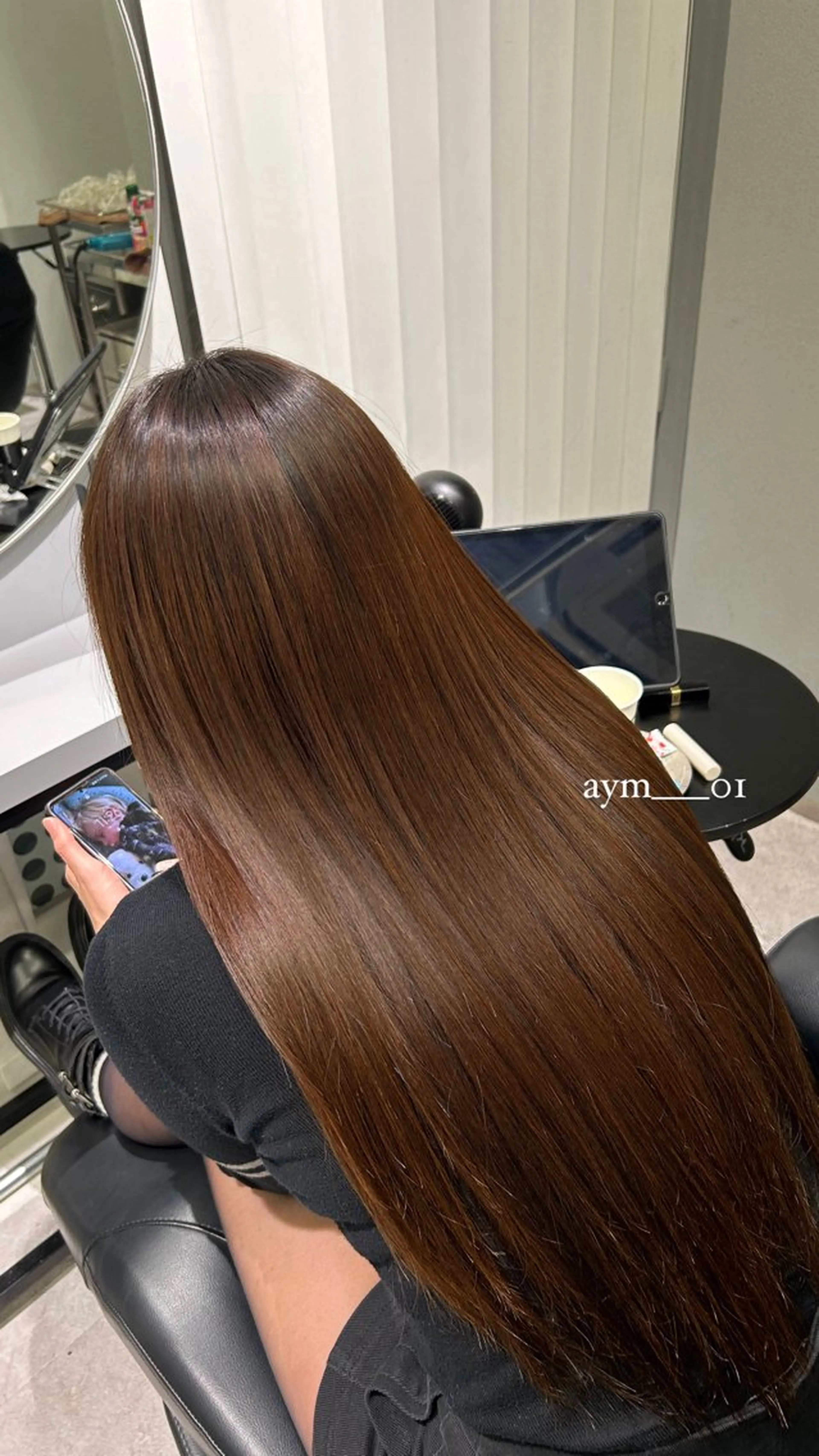 ロング 韓国ヘア AYUMIのヘアスタイル