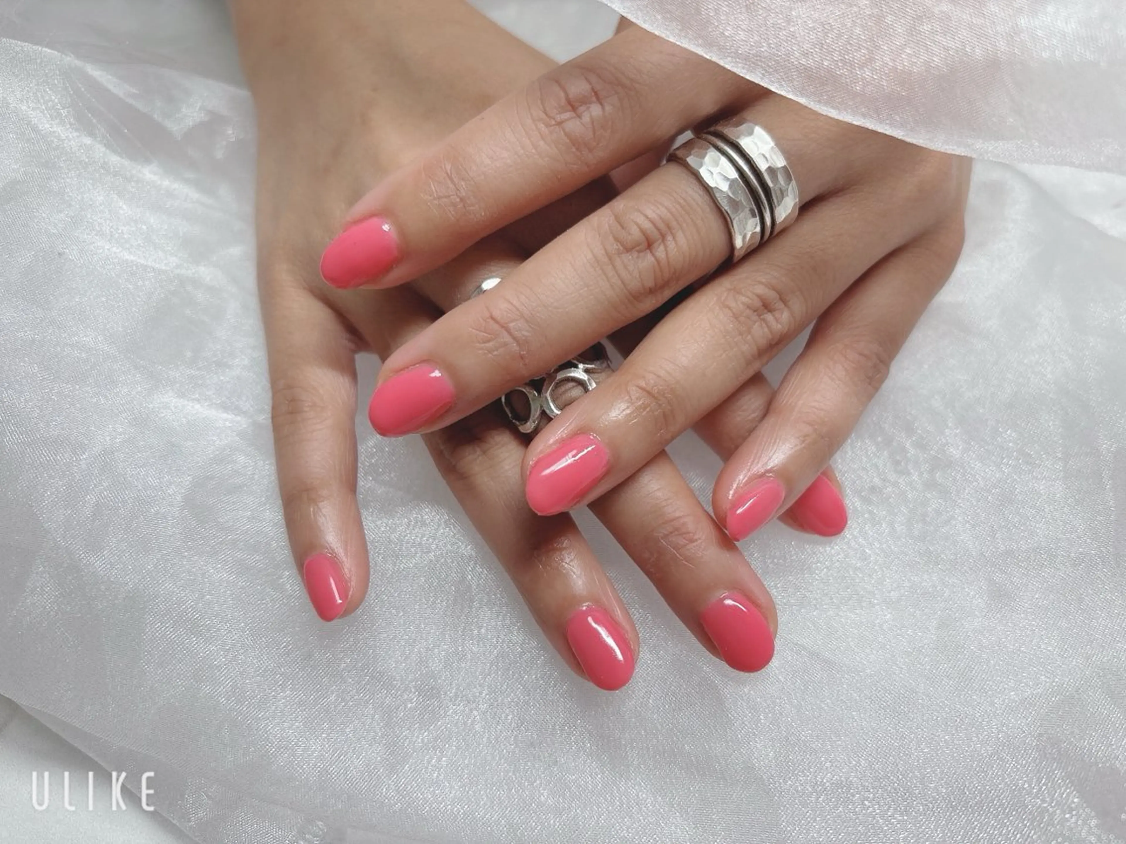 ネイル ワンカラーネイル 春ネイル ハンドネイル BABY LION :Fumiyoのネイルデザイン