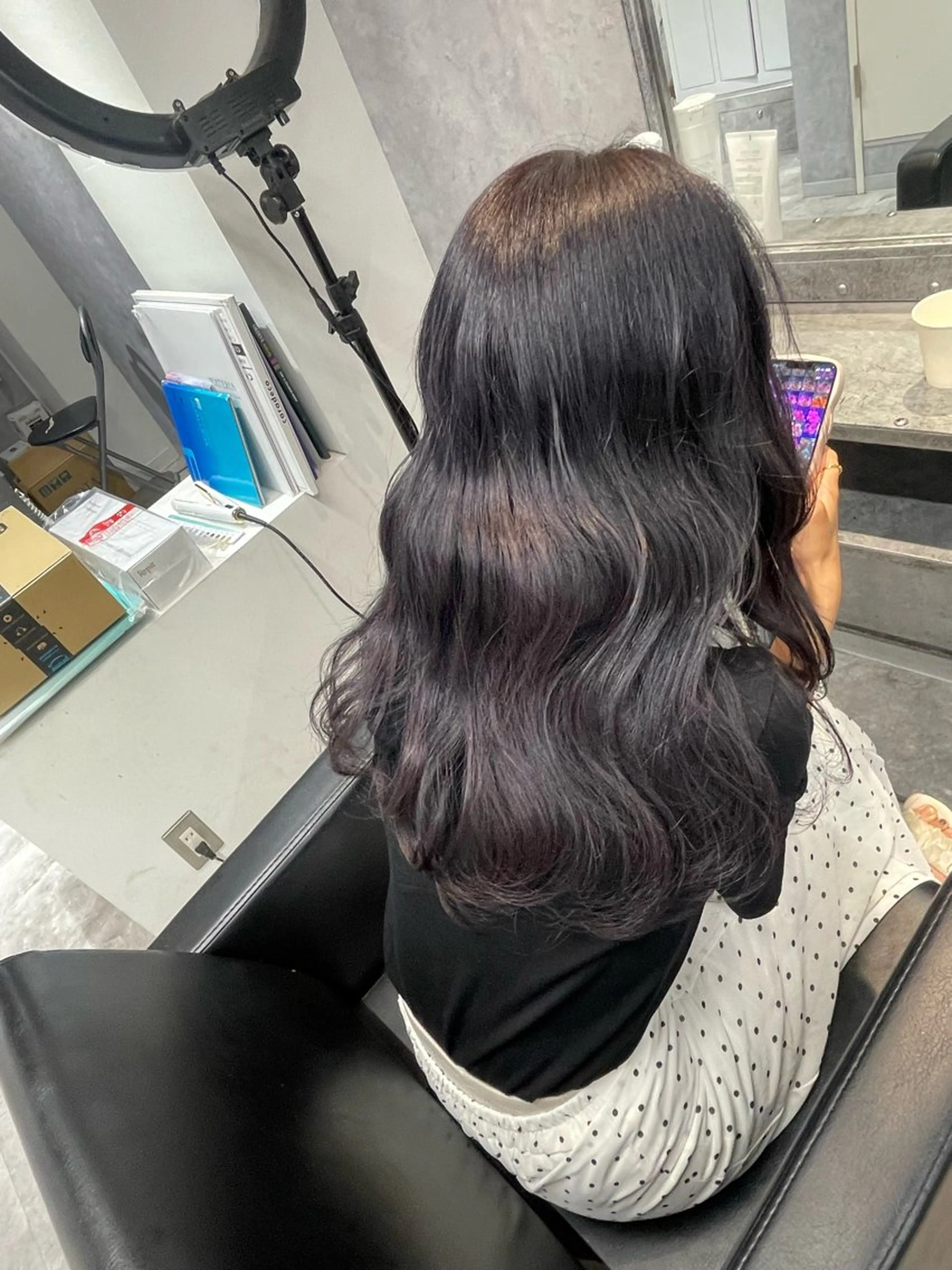 ロング カラー ヘアカラー mimiiy fukaのヘアスタイル