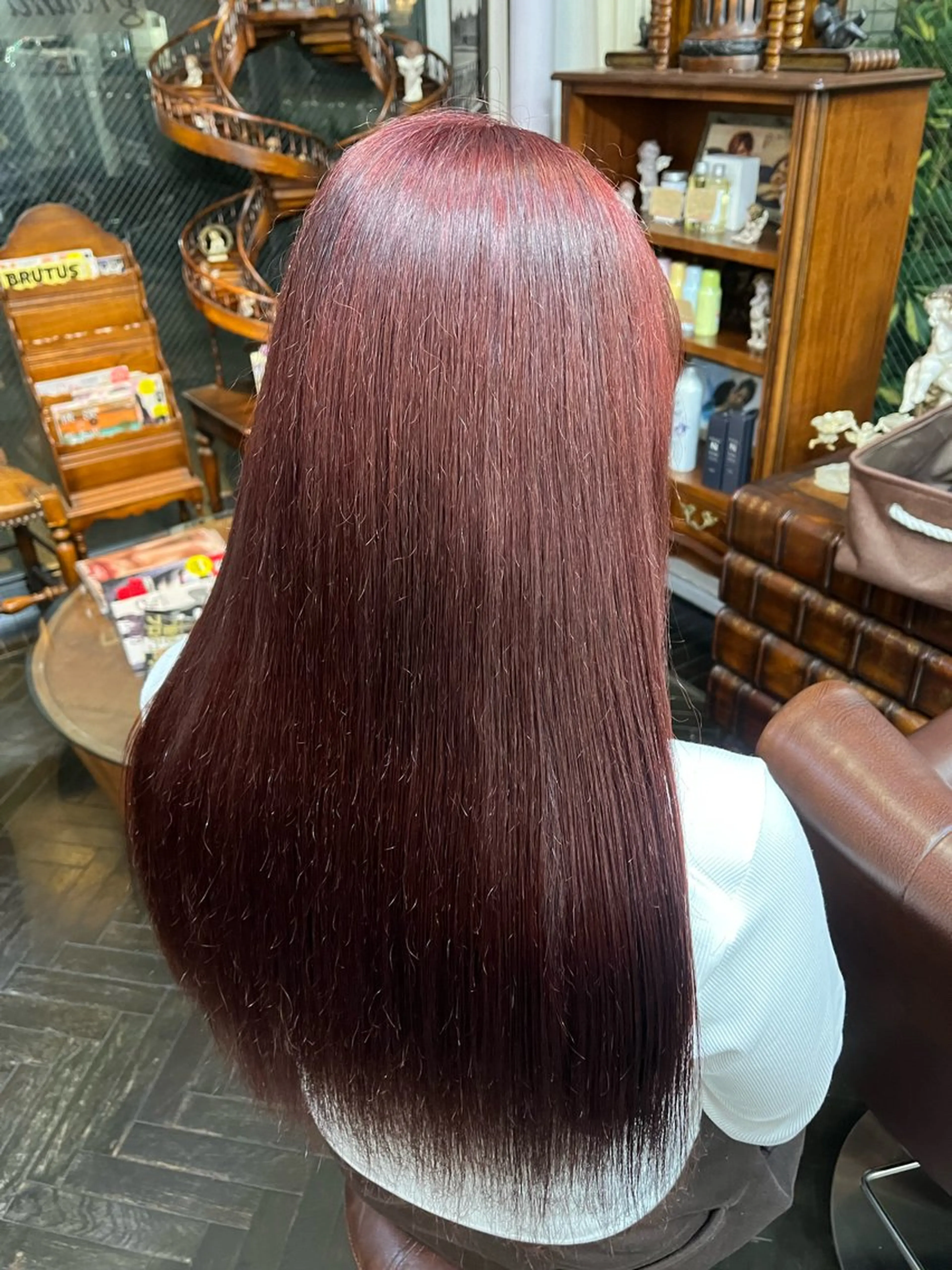 ロング ヘアカラー デザインカラー/ コーンロウのヘアスタイル