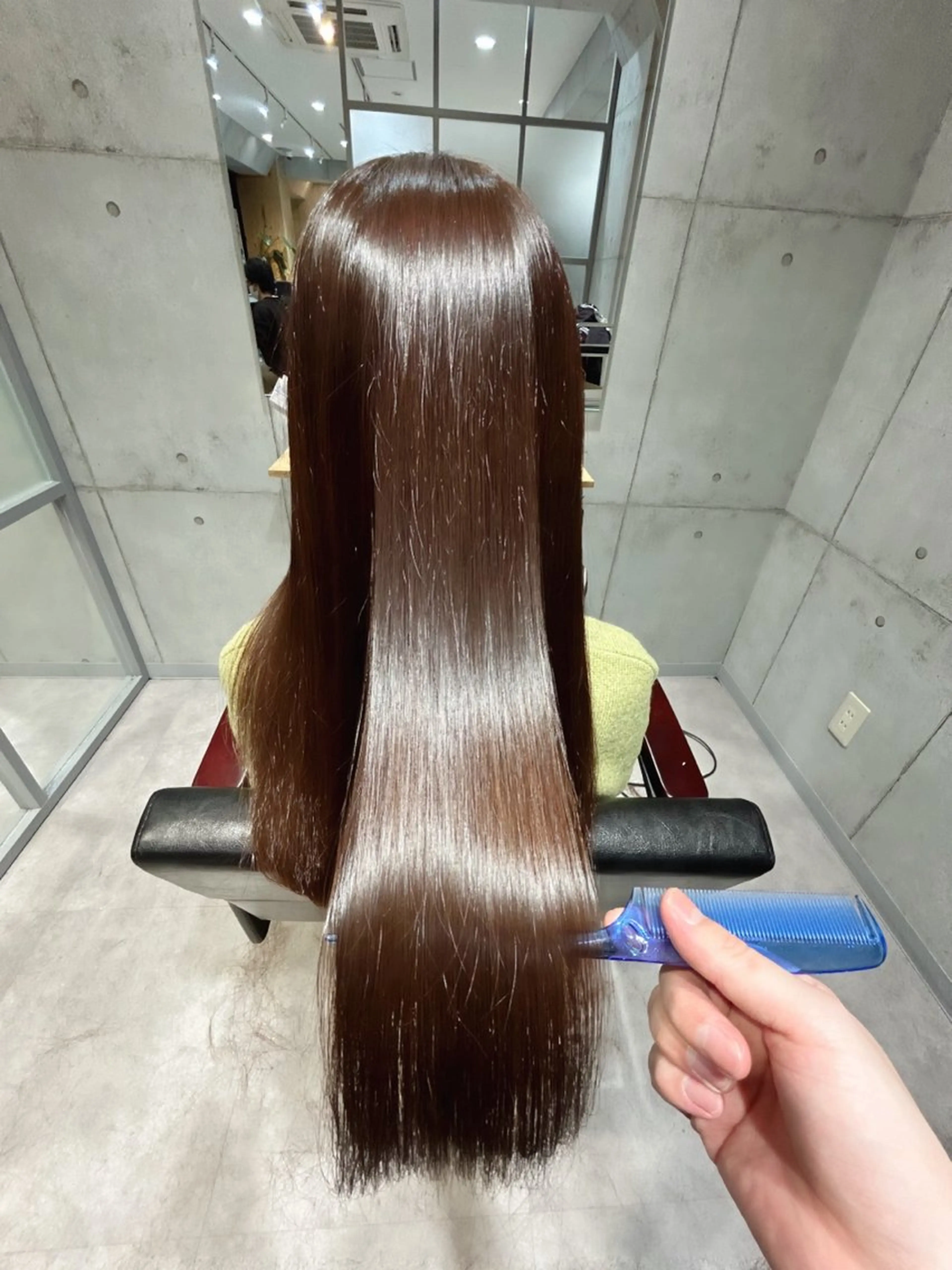 ロング カット 縮毛矯正 トリートメント 🌈艶髪人気№１🌈 newi池袋店⭐江口のヘアスタイル