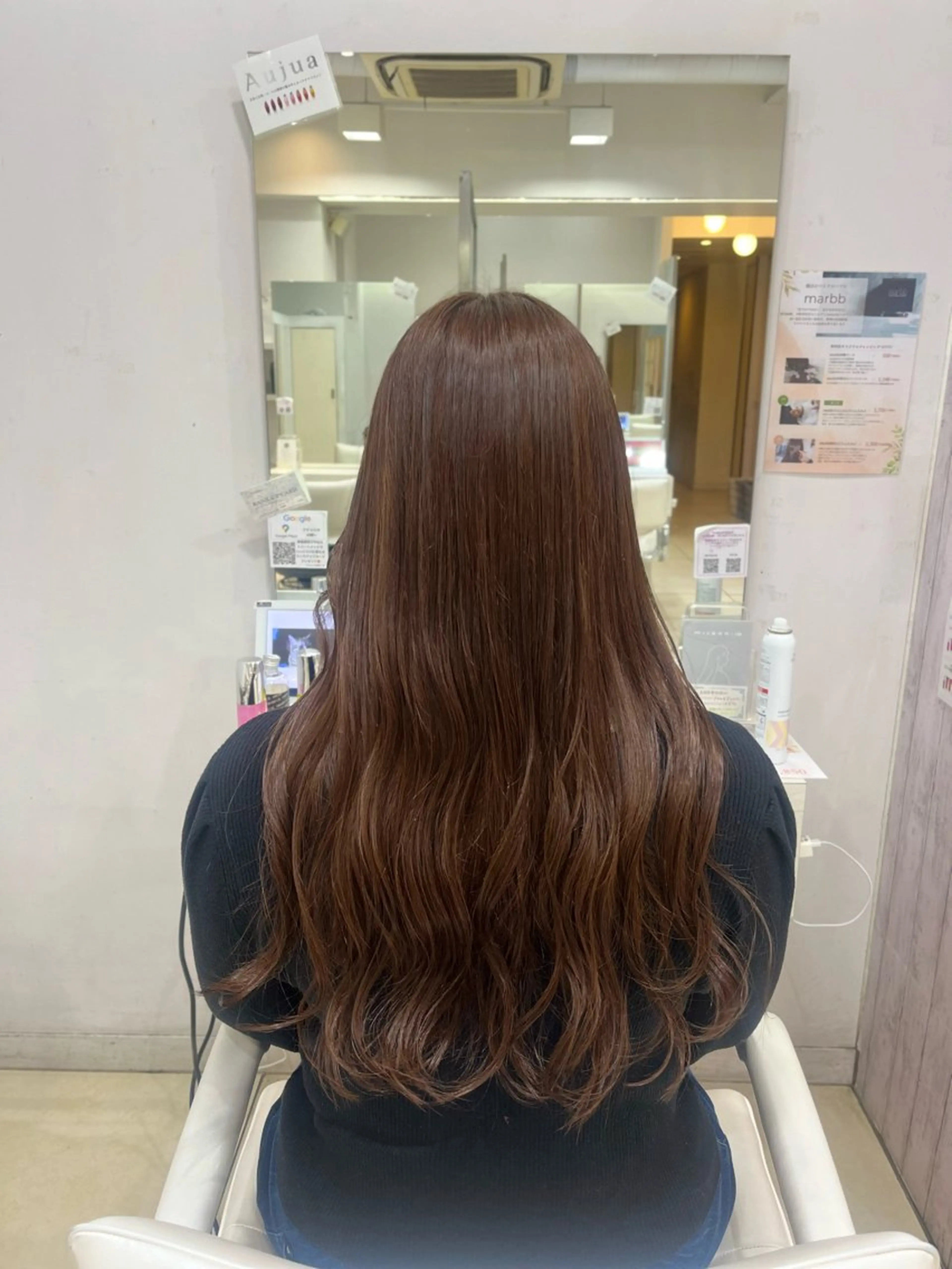 セミロング 【髪質改善カラー】 あむ·. ⟡ 🖤のヘアスタイル