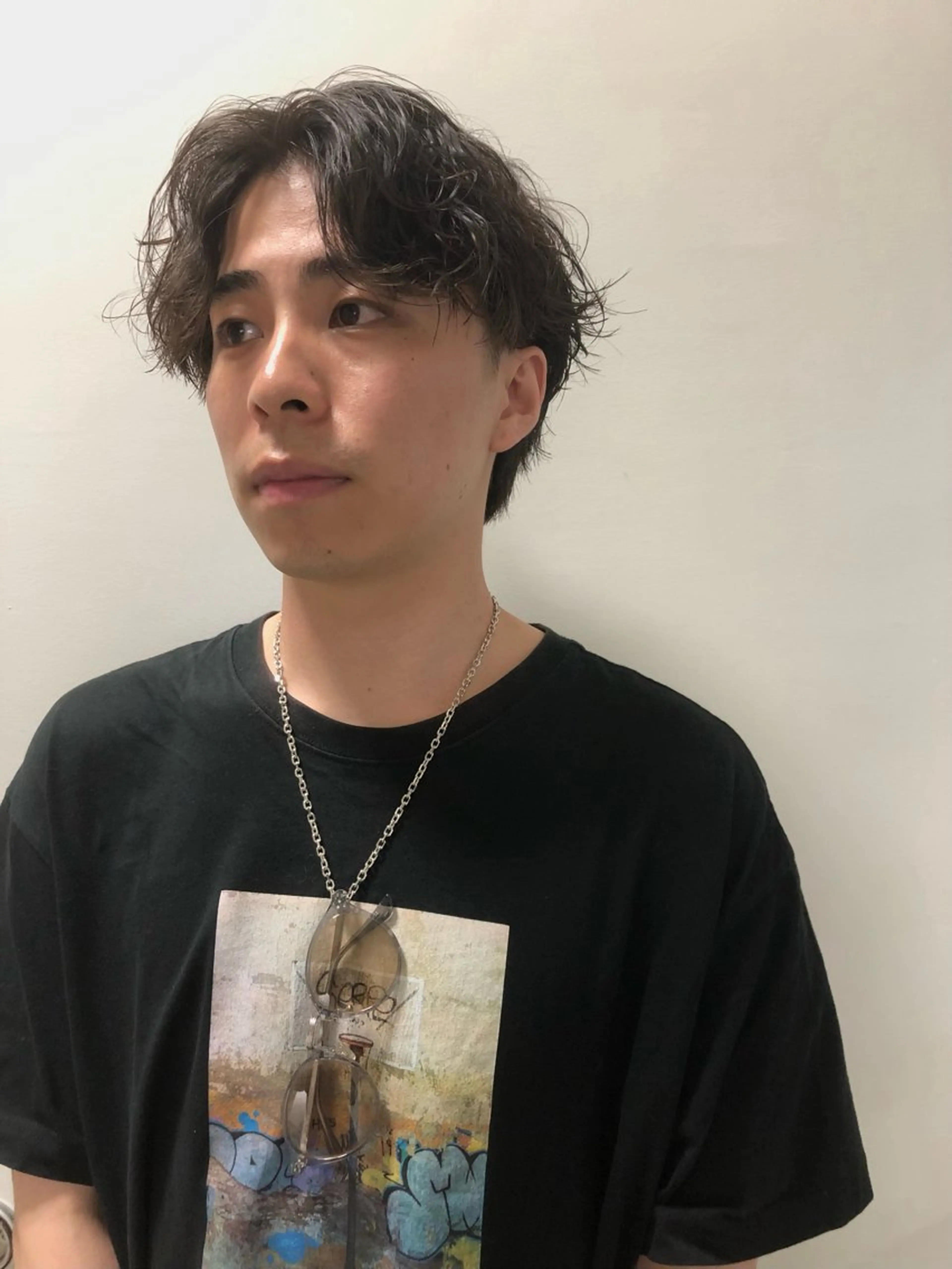 パーマ ヘアアレンジ メンズ カット パーマ トリートメント ヘアセット 栗原 侑也のヘアスタイル