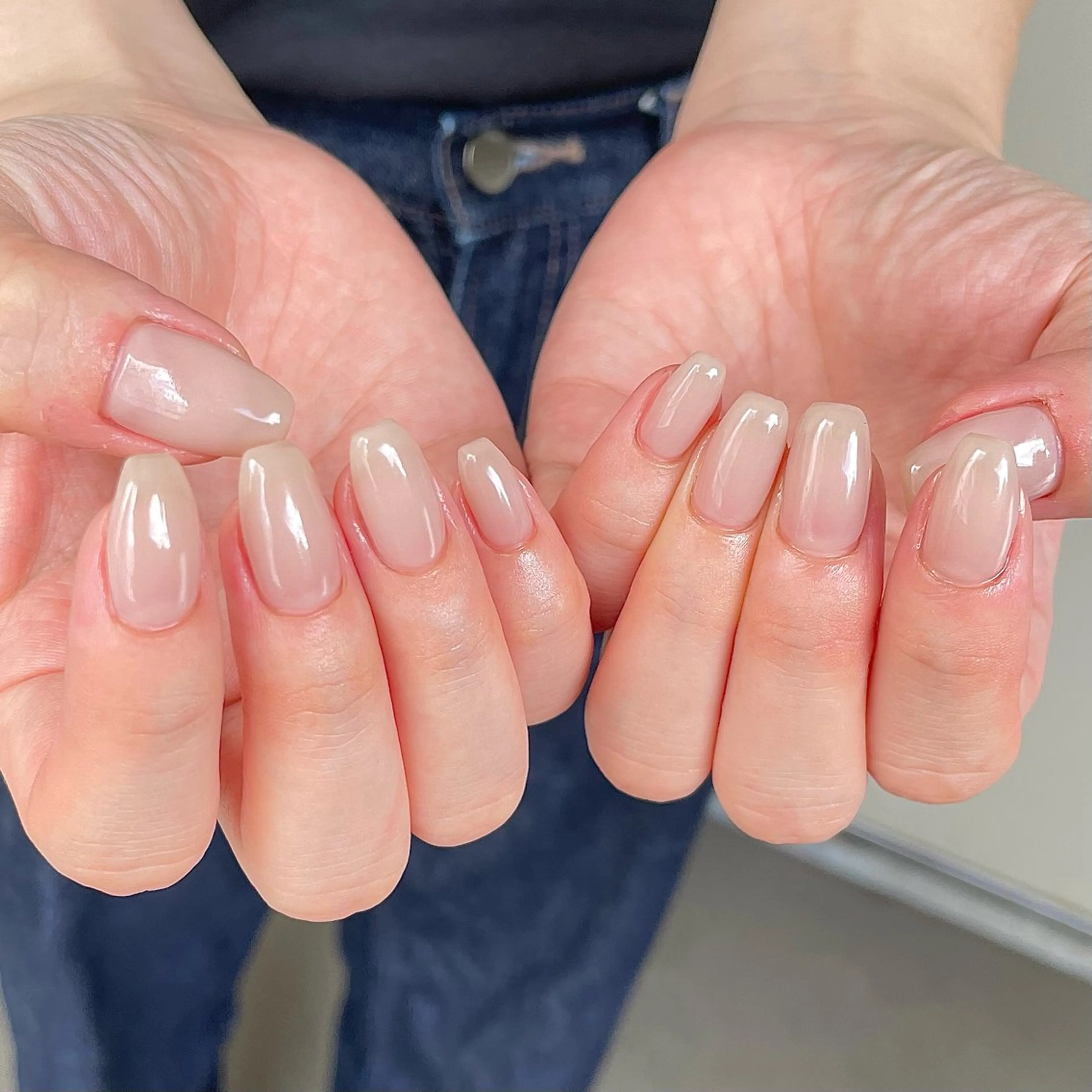 ネイル ワンカラーネイル ハンドネイル Nailsalon BLOOM🌷 山崎のネイルデザイン