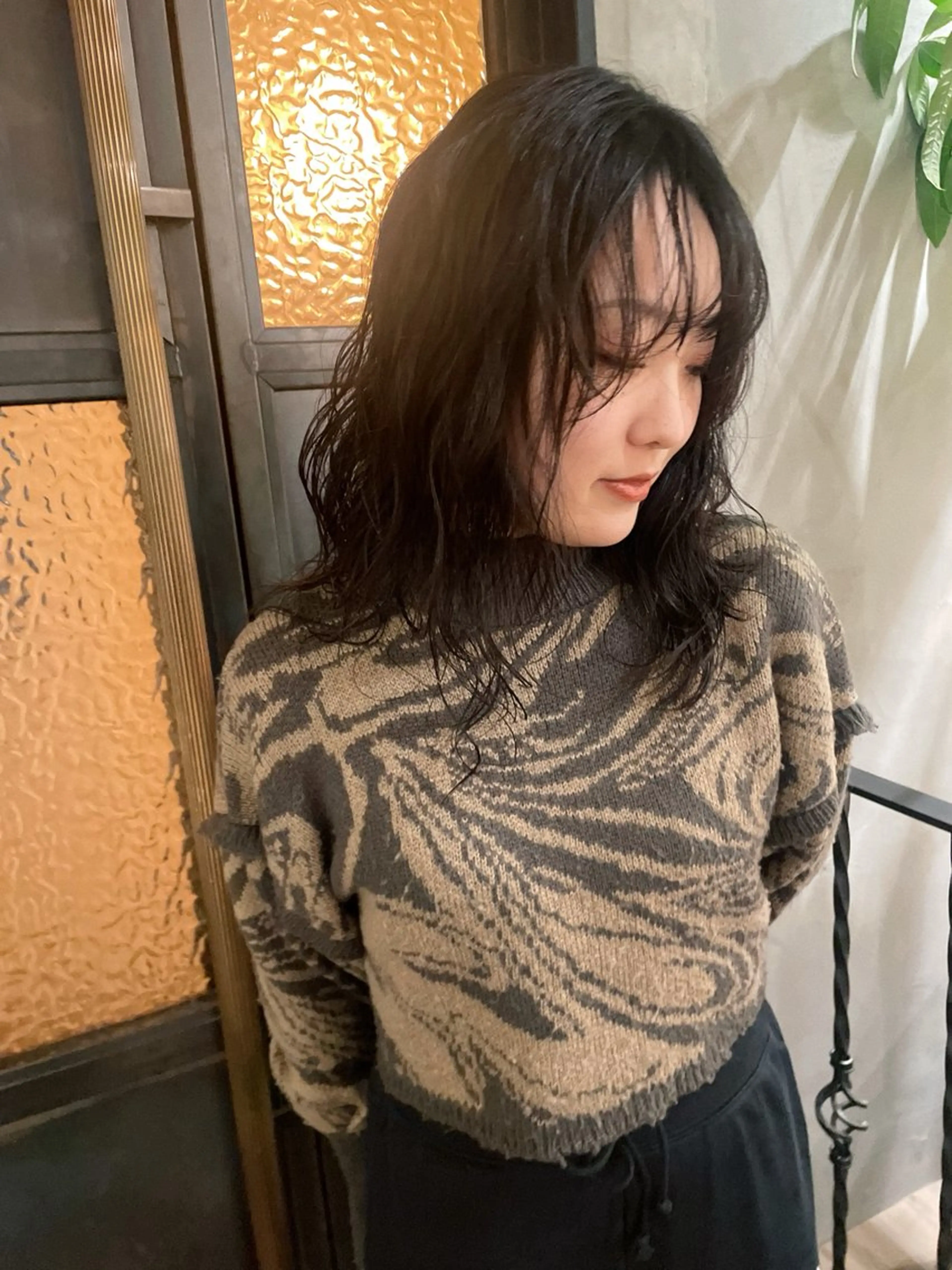 ミディアム ミディアムパーマ SALOWIN新潟万代店所属・SaKiho 🎀のヘアスタイル