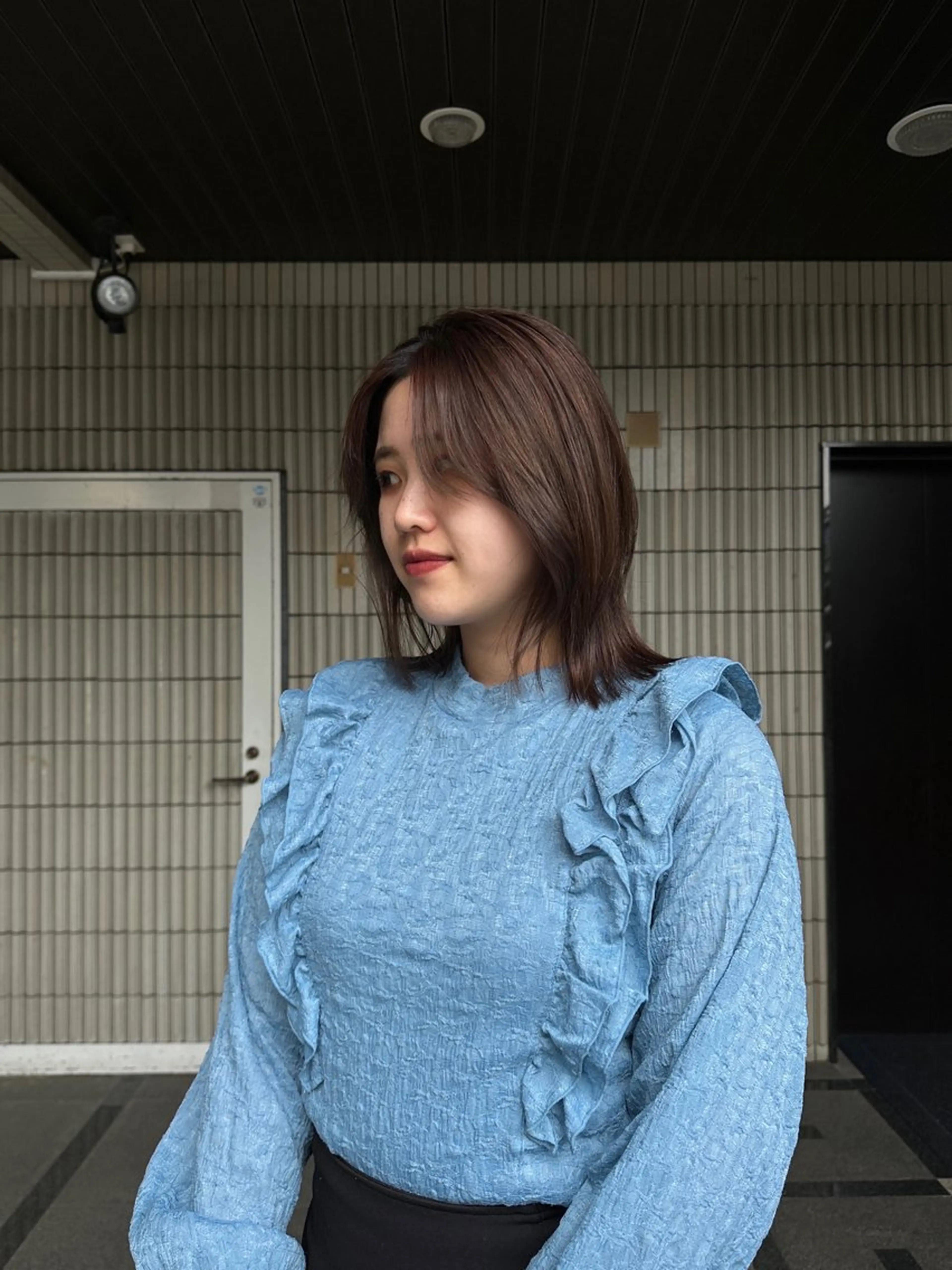 ミディアム カット ヘアカラー ショート無料カット 募集🩶narumiのヘアスタイル