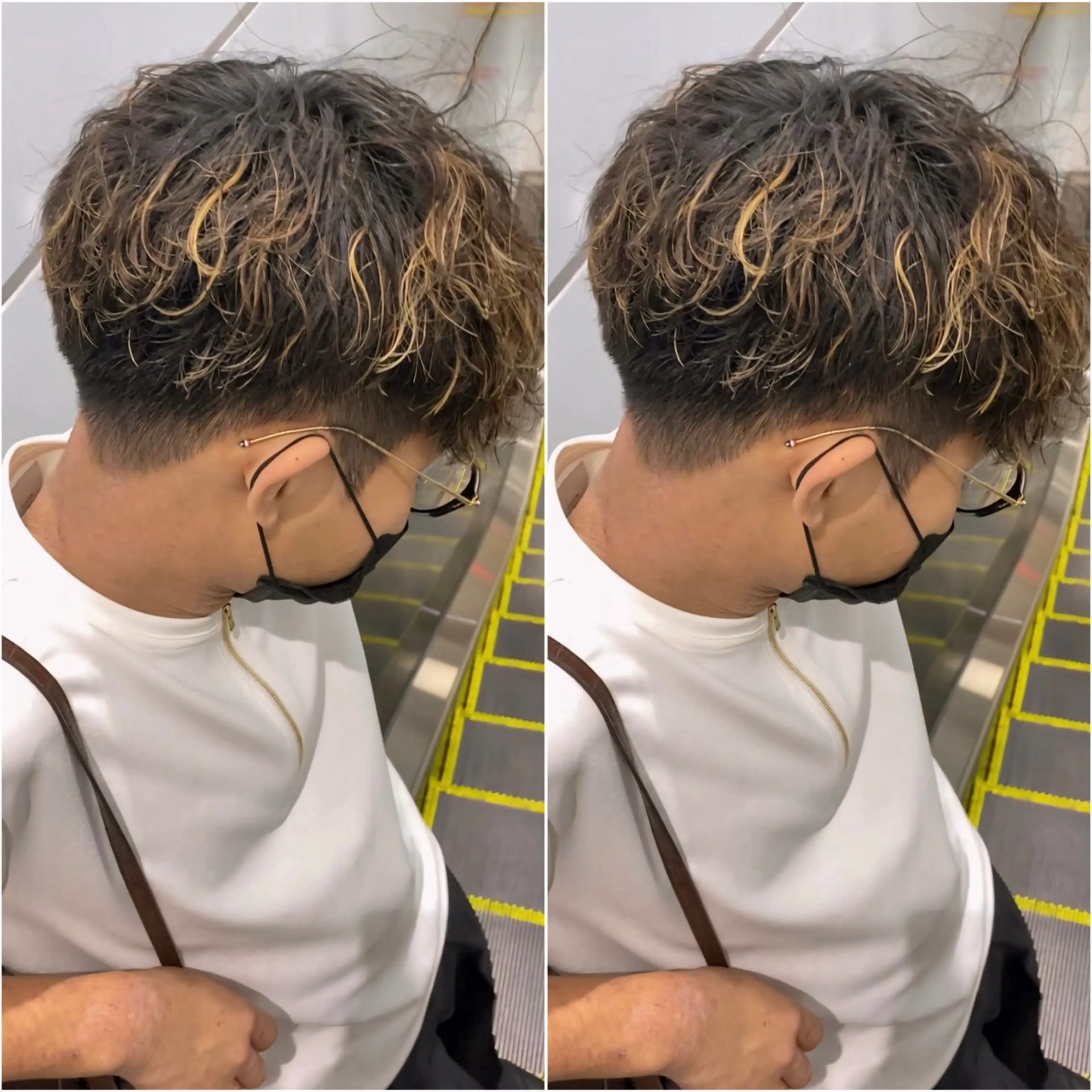 メンズ 𝑭𝒖𝒌𝒂🩶 モテ髪×透明感カラーのヘアスタイル