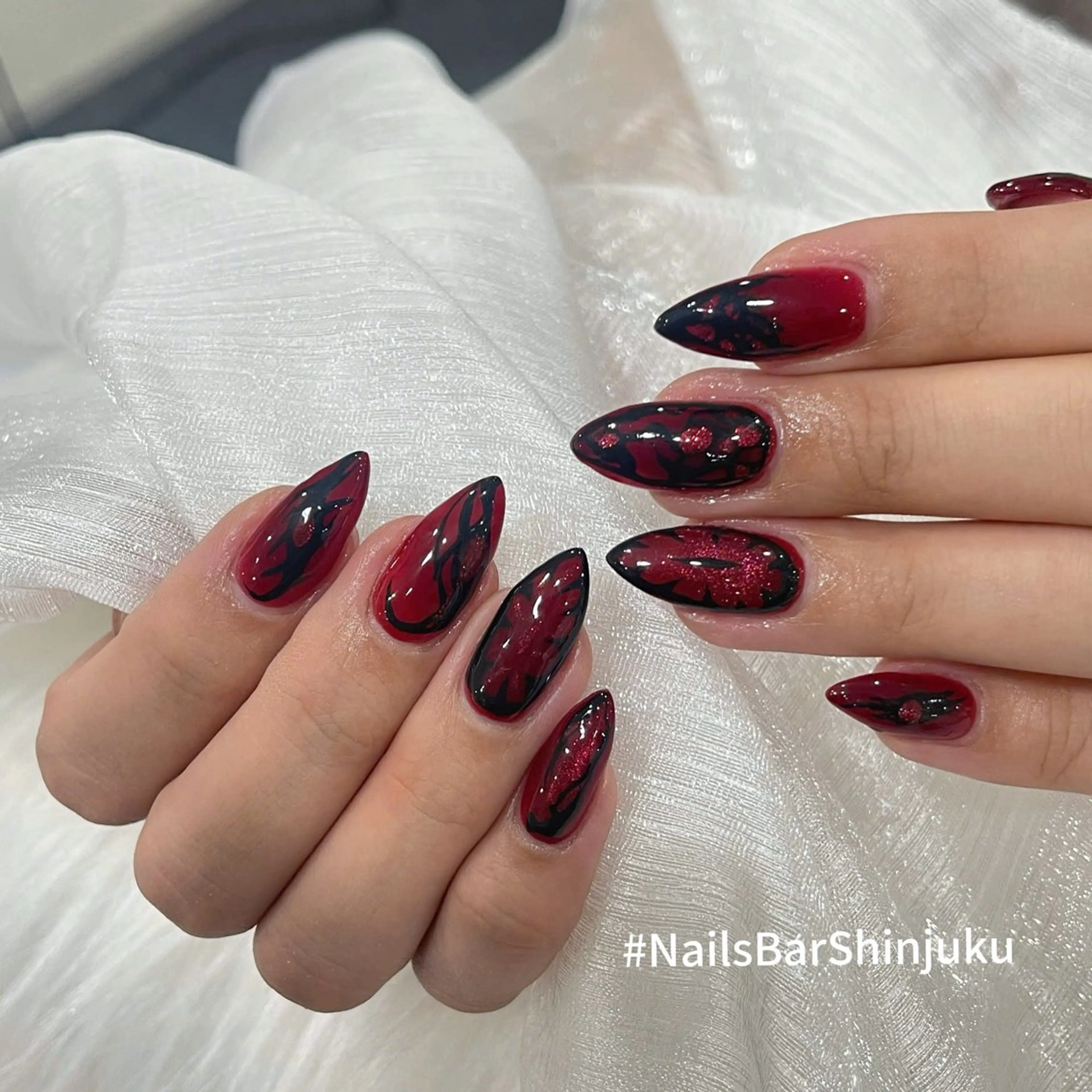 ネイル 長さ出し フレンチネイル ジェルネイル 韓国ネイル ロングネイル ハンドネイル NAILS BAR SHINJUKUのネイルデザイン