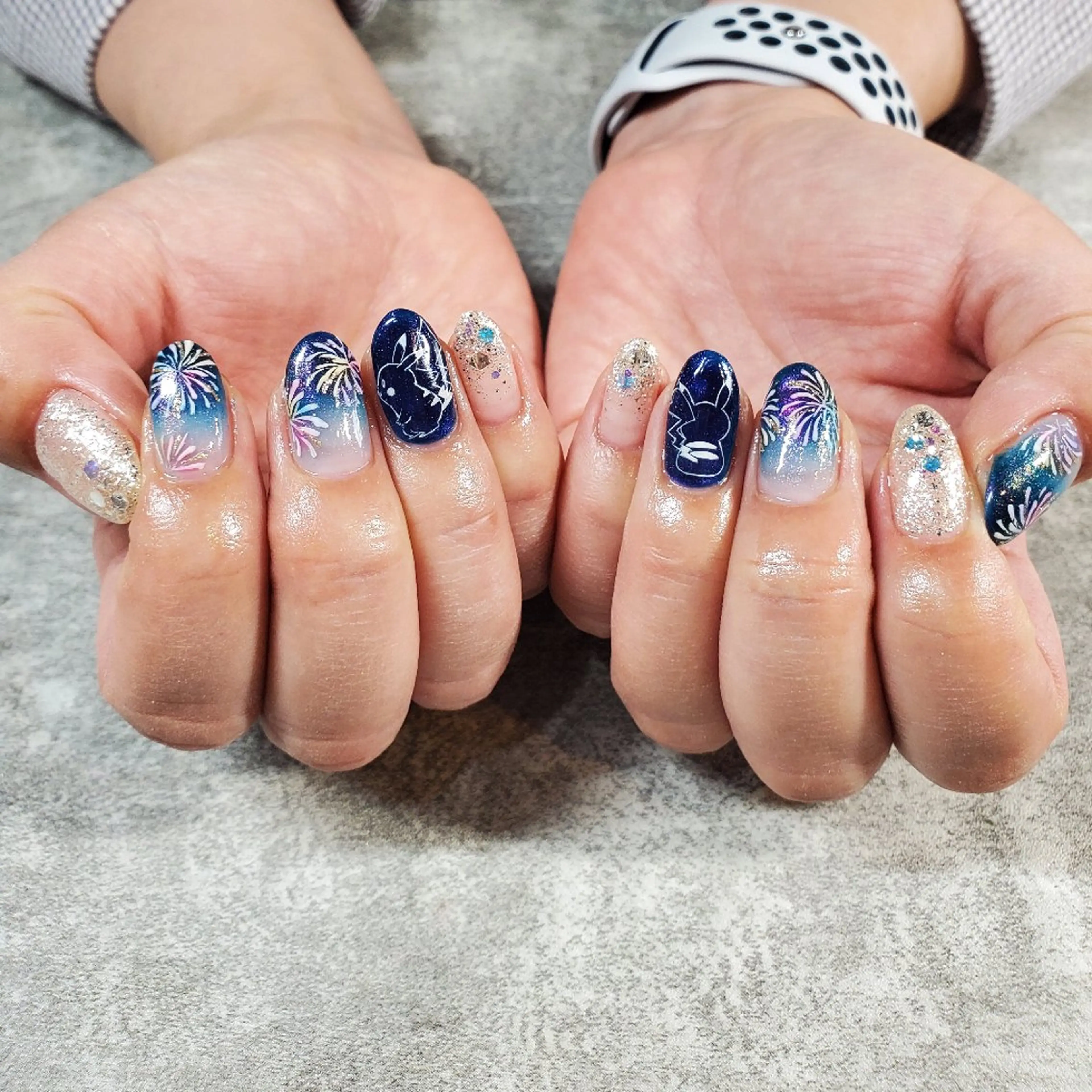 ネイル アートネイル glaNje 福光のネイルデザイン