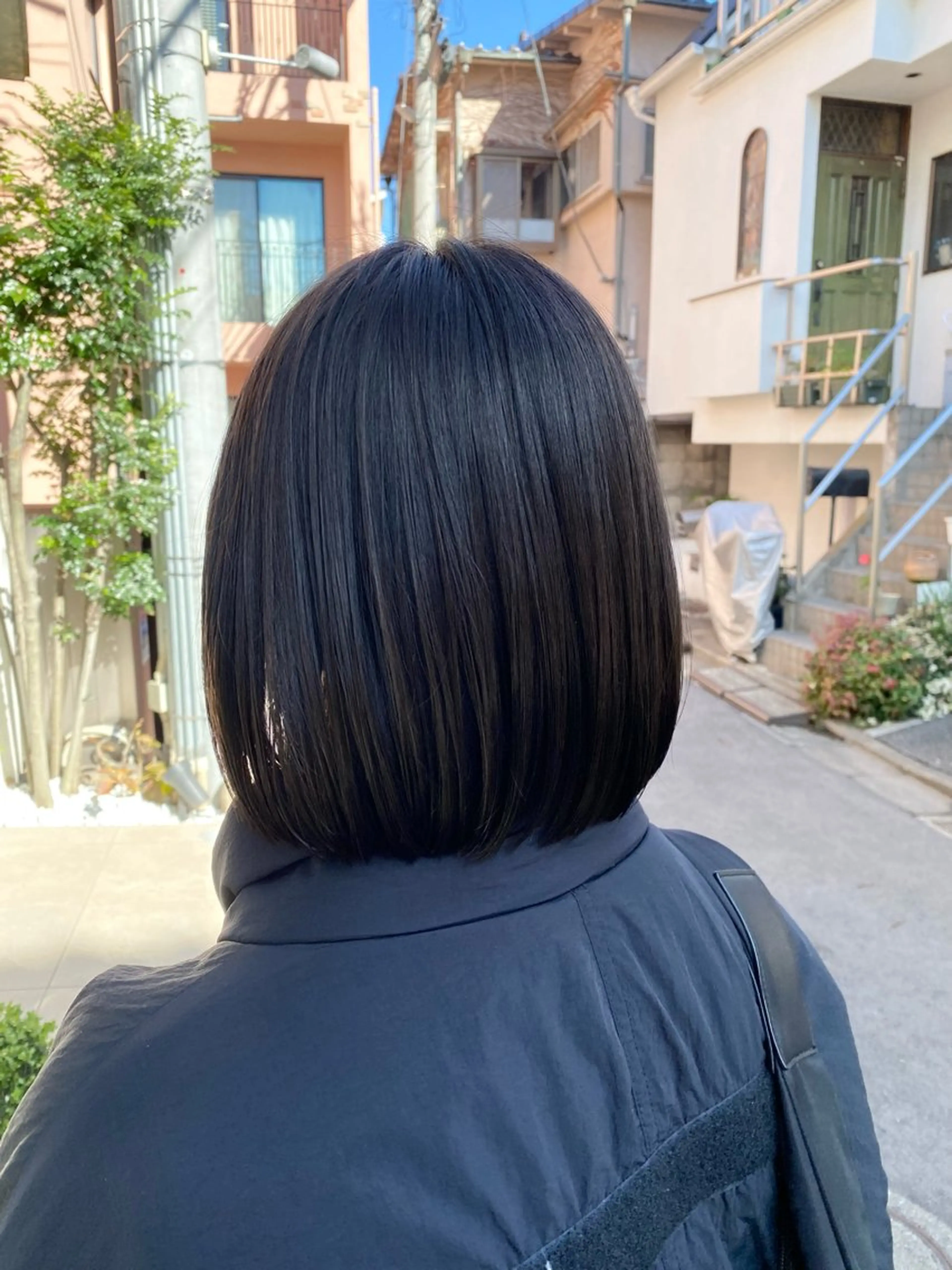 ショート カラー ダークグレー ダークグレージュ グレージュ カット ヘアカラー トリートメント グレージュ/透明感/ 韓国ヘア/RISAのヘアスタイル