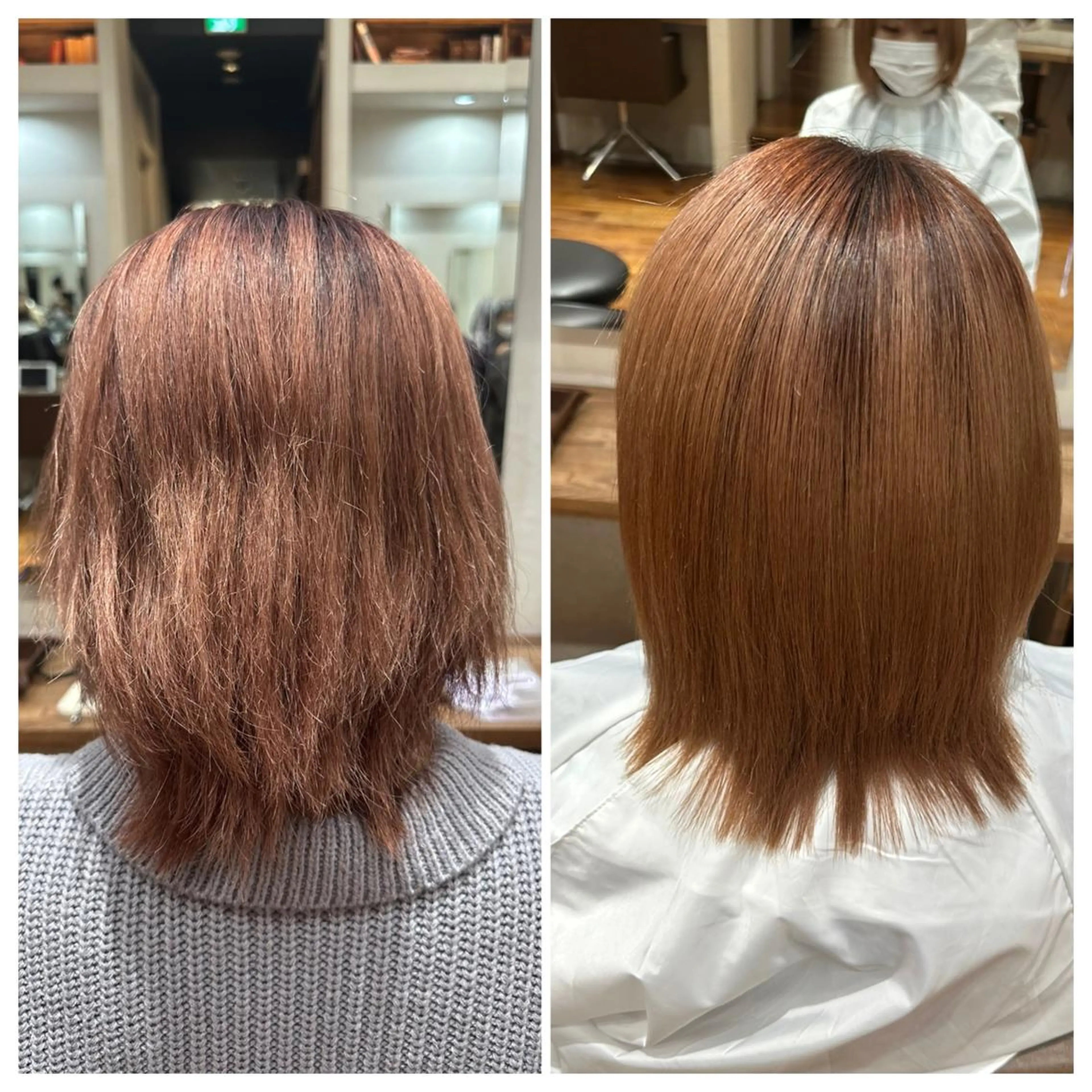 ミディアム 縮毛矯正 nex the salon CURE所属・大野 仁のヘアスタイル