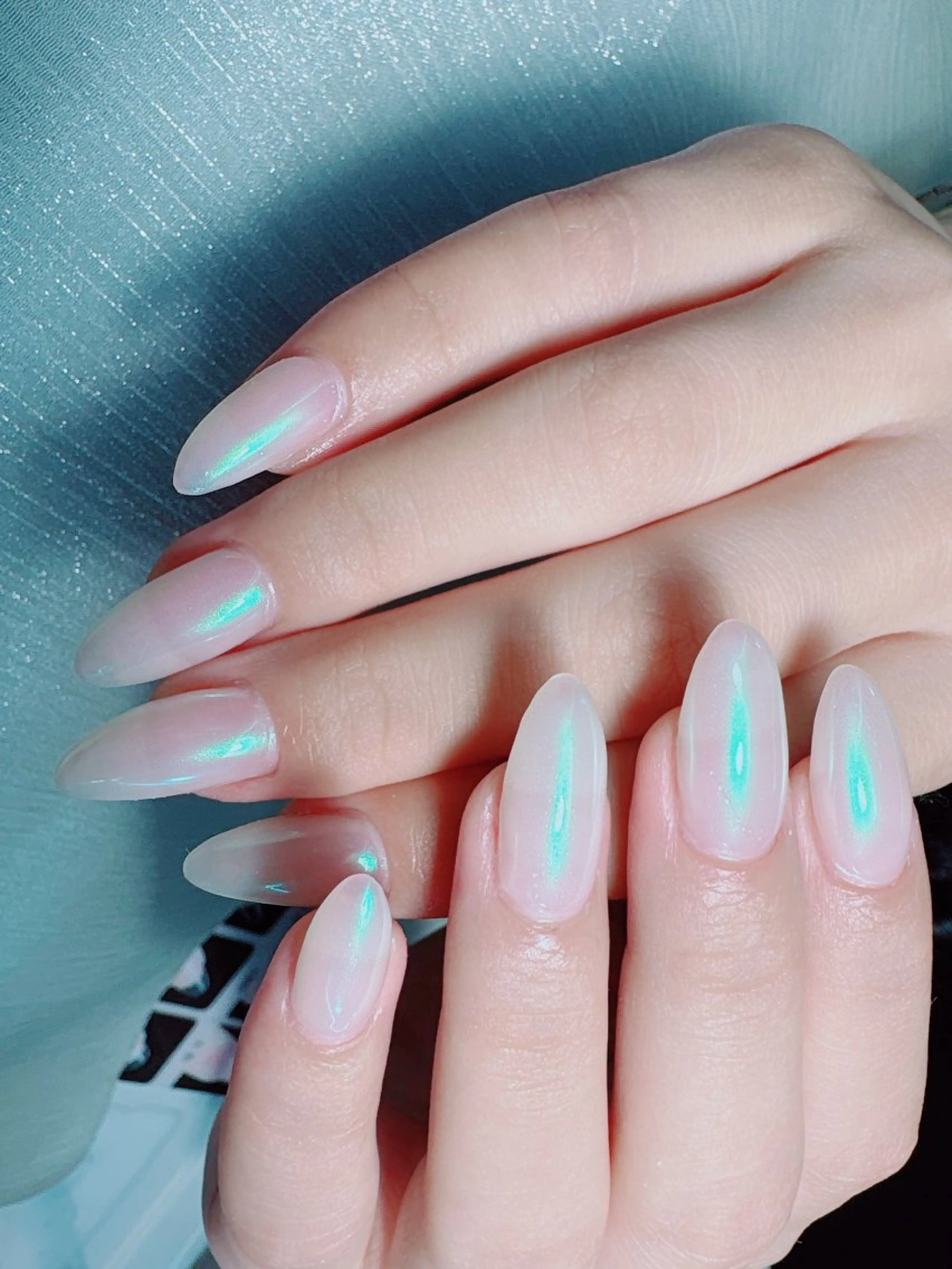 ネイル チークネイル フレンチネイル 韓国ネイル マグネットネイル ニュアンスネイル ハンドネイル Yuxi Beauty salon 【ユーシィー ビューティ サロン】所属・ユーシーネイルサロン 池田公園店のネイルデザイン