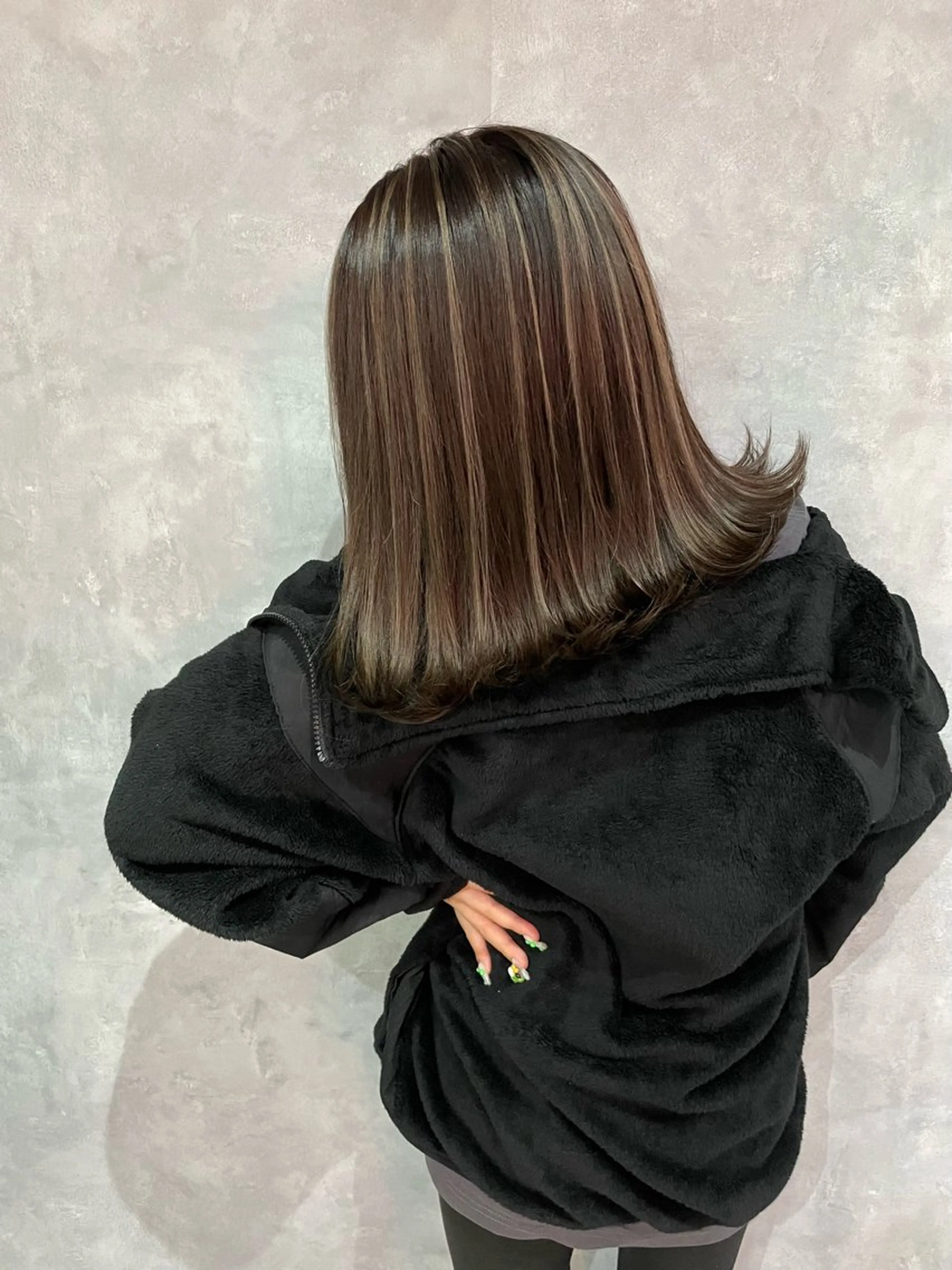 ミディアム ミディアムパーマ ミストバング ハイライト 髪質改善 ヨシンモリ HAIR SMILE COEURのその他イメージ