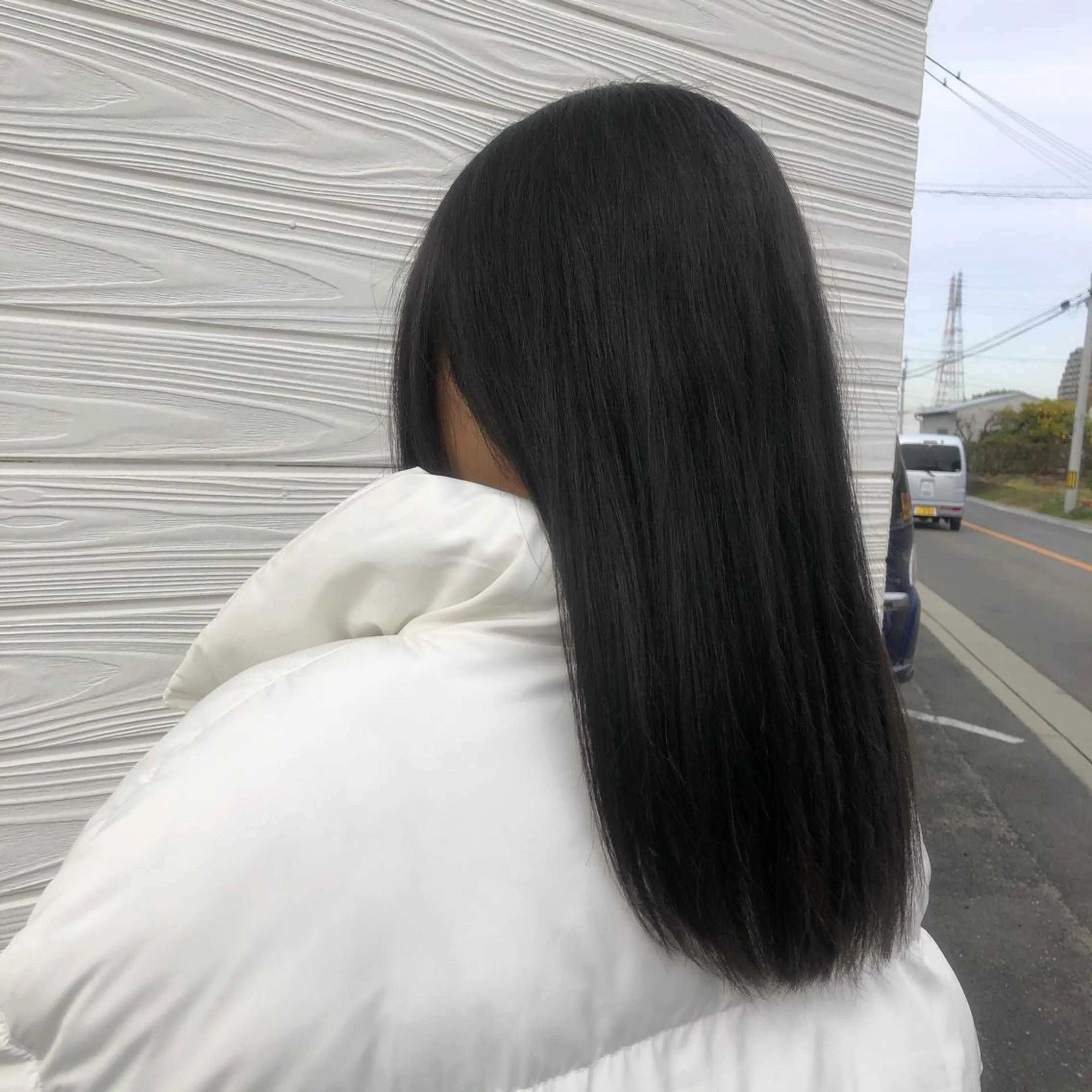 セミロング トリートメント ヘアカラー 半田 知穂のヘアスタイル