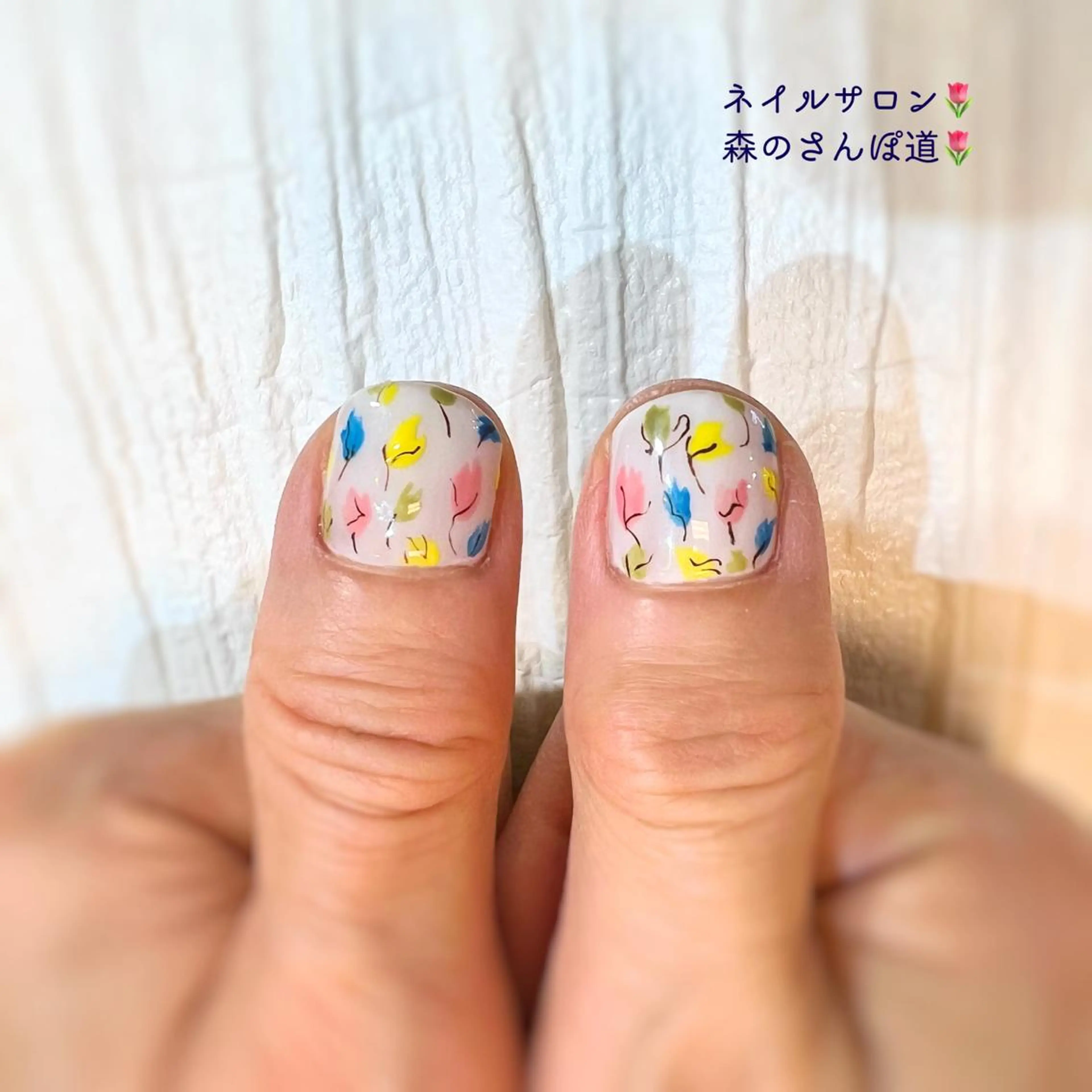 ネイル ハンドネイル 森のさんぽ道所属・ショートネイル 森のさんぽ道のネイルデザイン