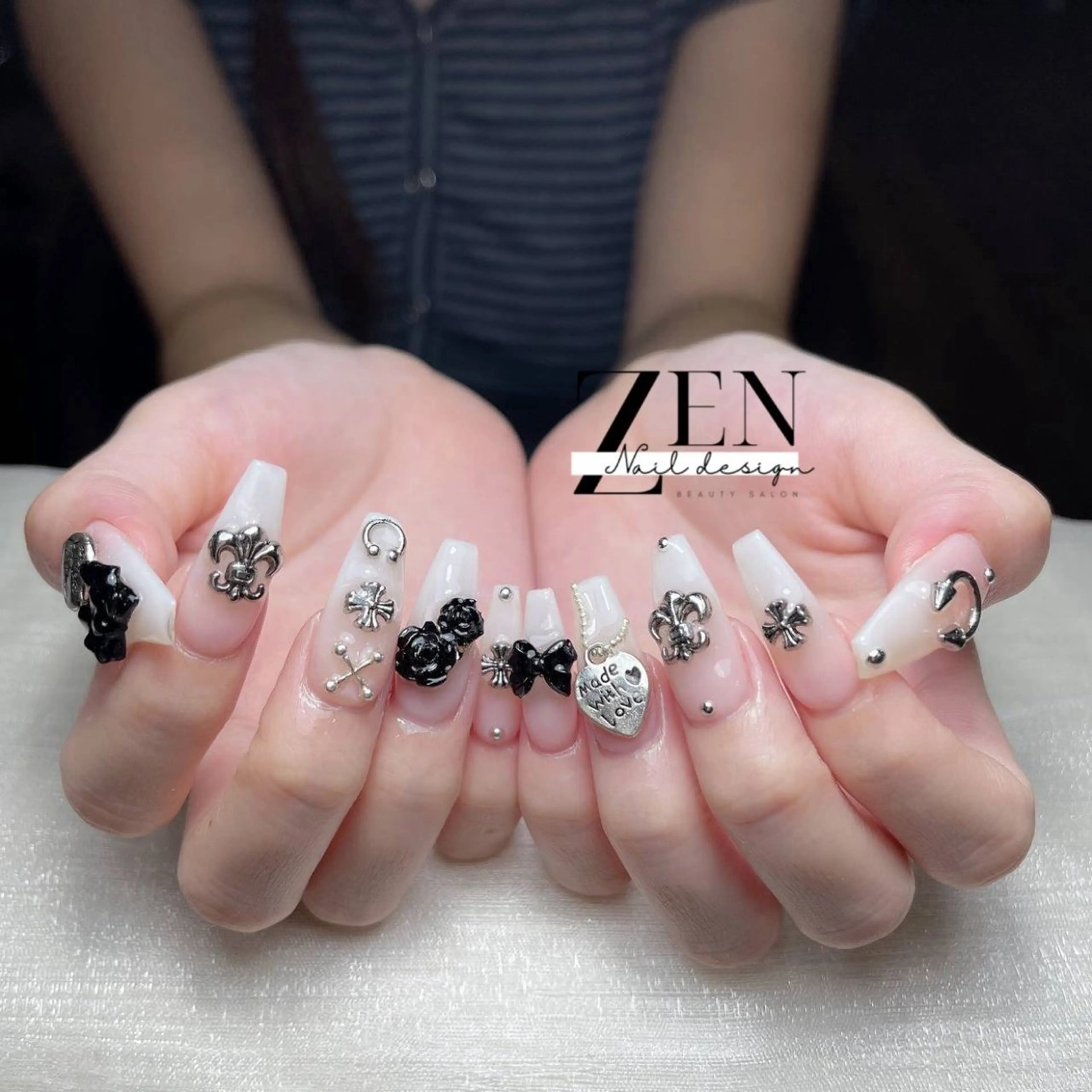 ネイル 持ち込み スカルプネイル ネイルチップ ハンドネイル Zen Nail Designのネイルデザイン