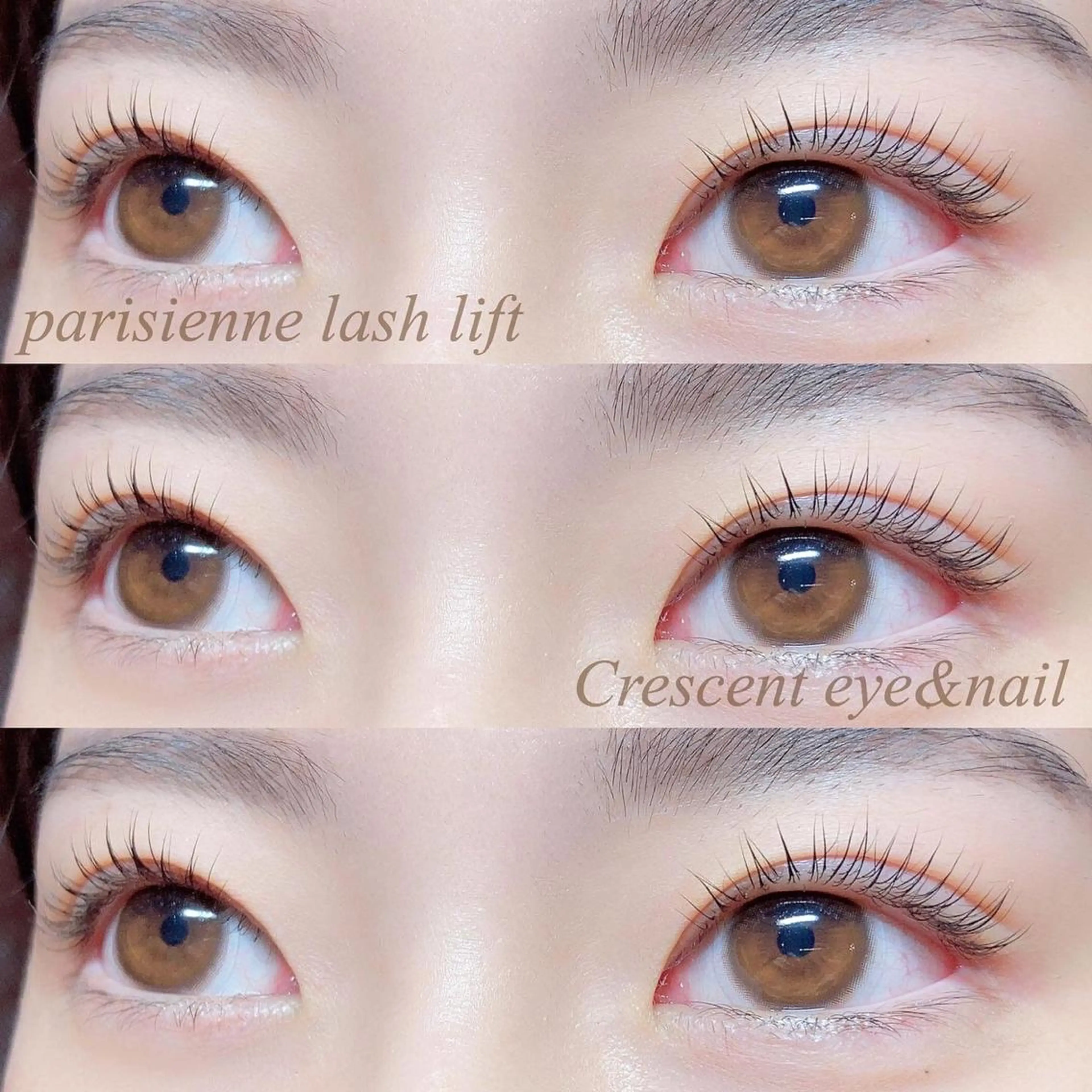マツエク・マツパ パリジェンヌラッシュリフト Crescent Eye 福岡店のマツエク・マツパデザイン
