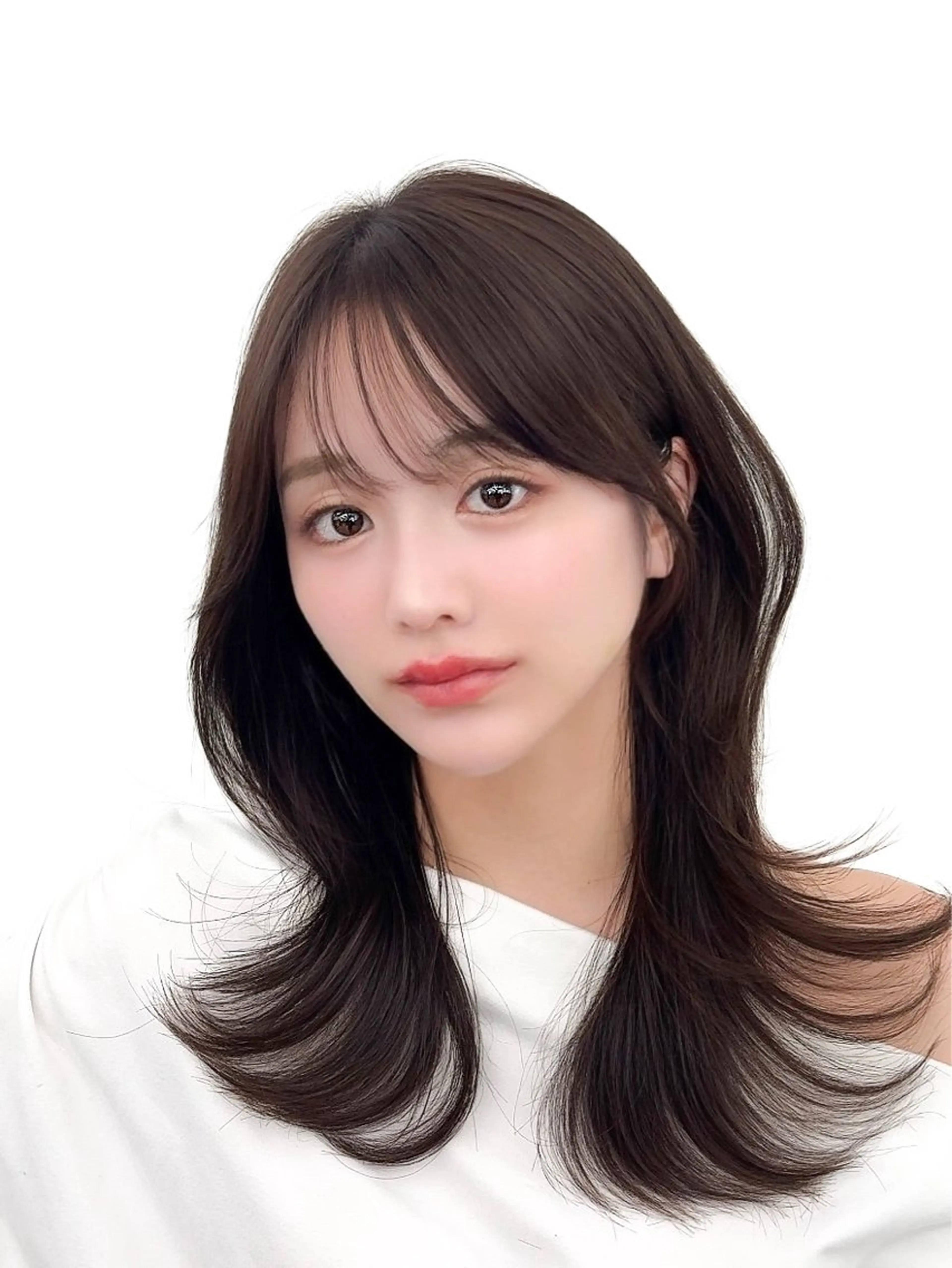 ミディアム カラー ヘアアレンジ カット ヘアカラー トリートメント 最小顔周り&レイヤー 特化/池袋/kokiのヘアスタイル