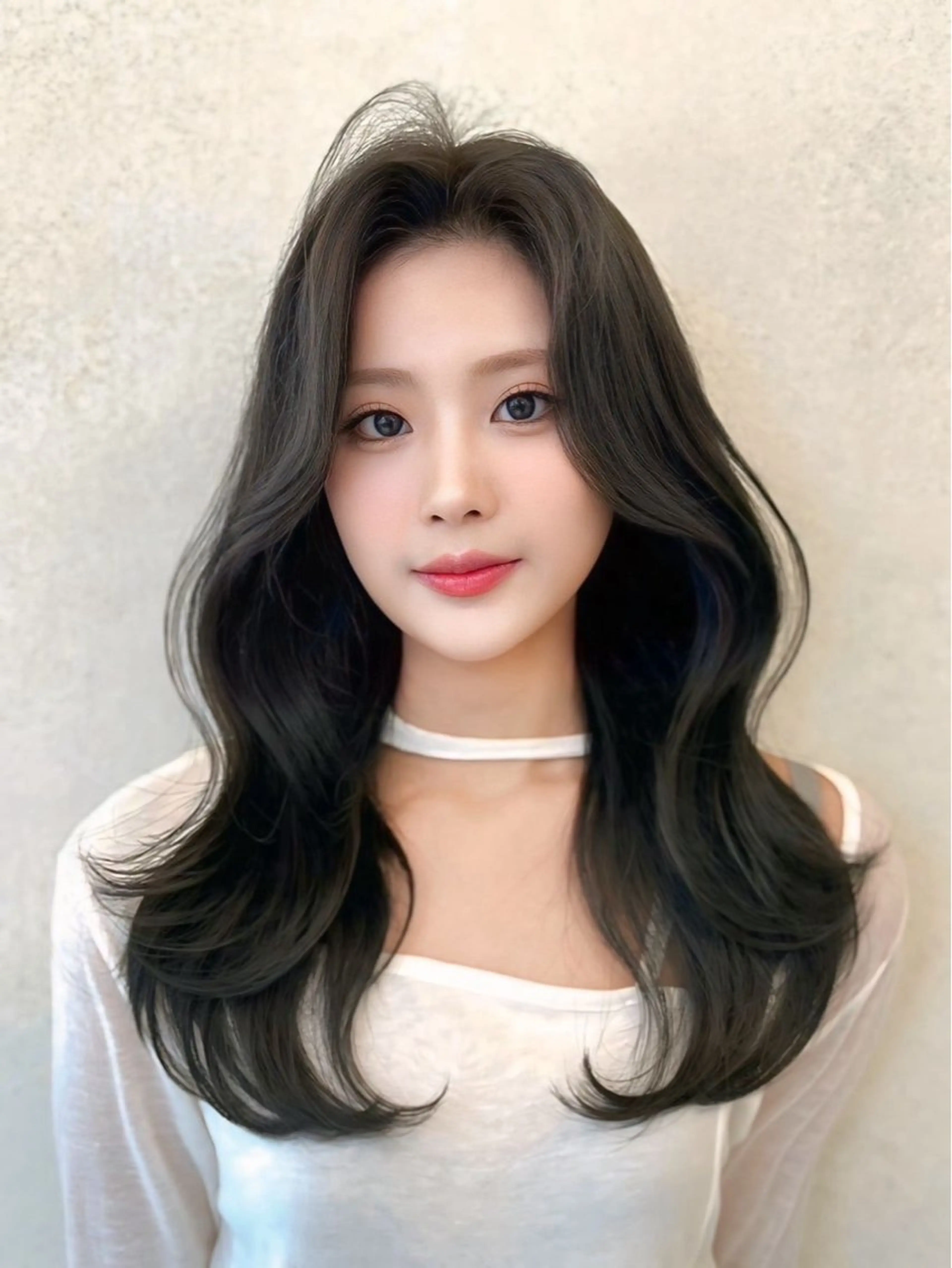 ロング カラー 黒髪 透明感カラー カット ヘアカラー Coreさち 【カットモデル募集】のヘアスタイル