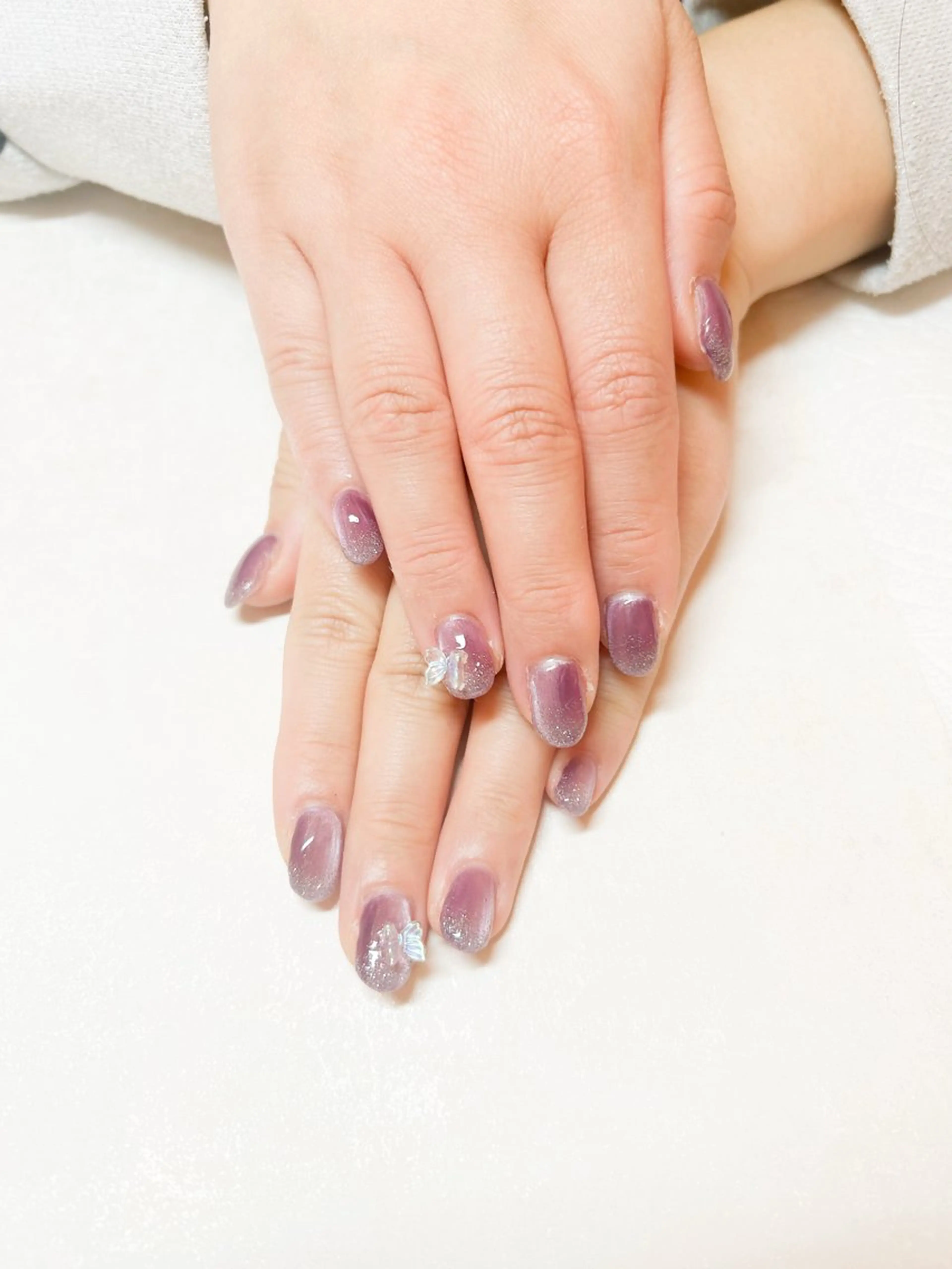 ネイル アートネイル パープル sun nailのネイルデザイン