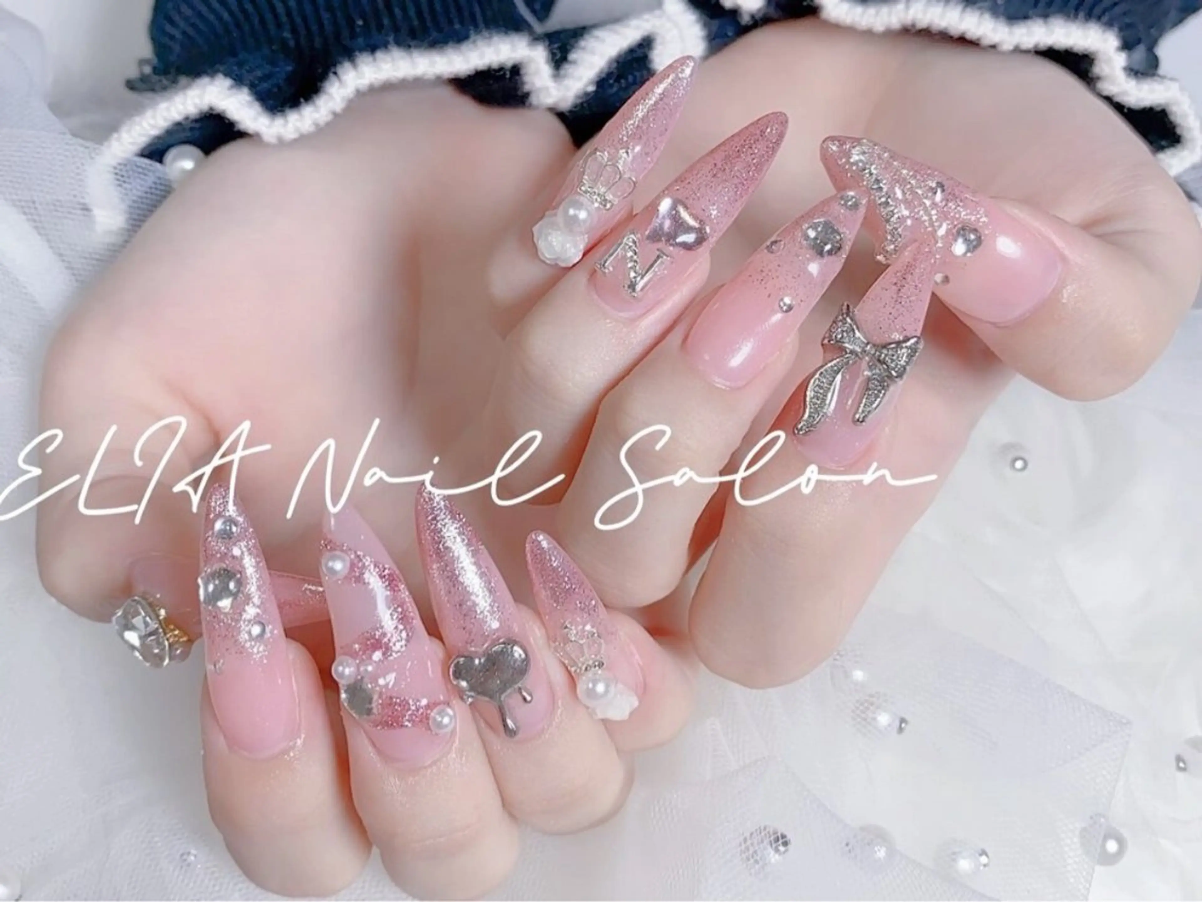 ロング ハンドネイル ハンドケア ELIA【エリア】 nailsalonのネイルデザイン