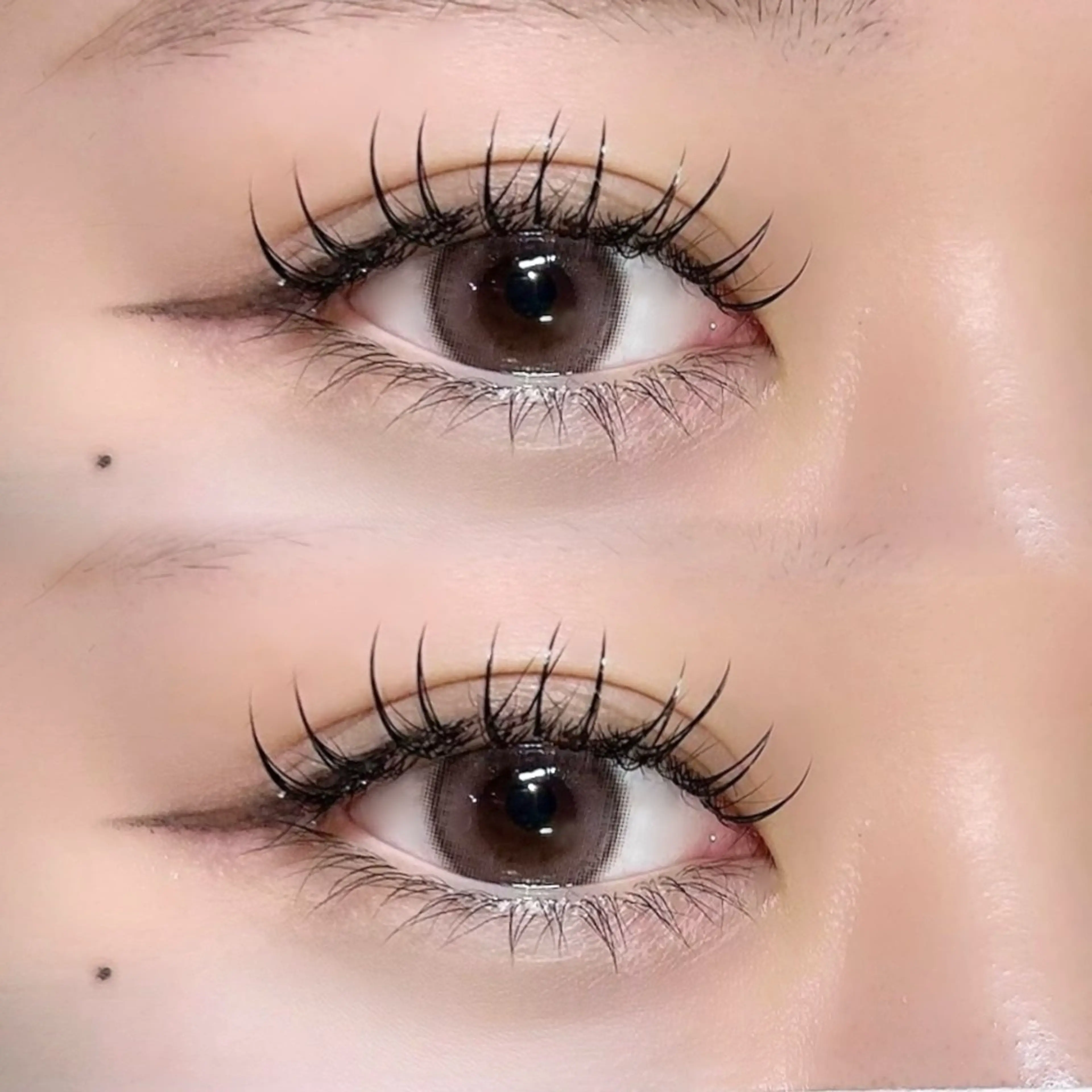 マツエク・マツパ フラットラッシュ ミンク PLATINUM DOLL アイリ💚のマツエク・マツパデザイン