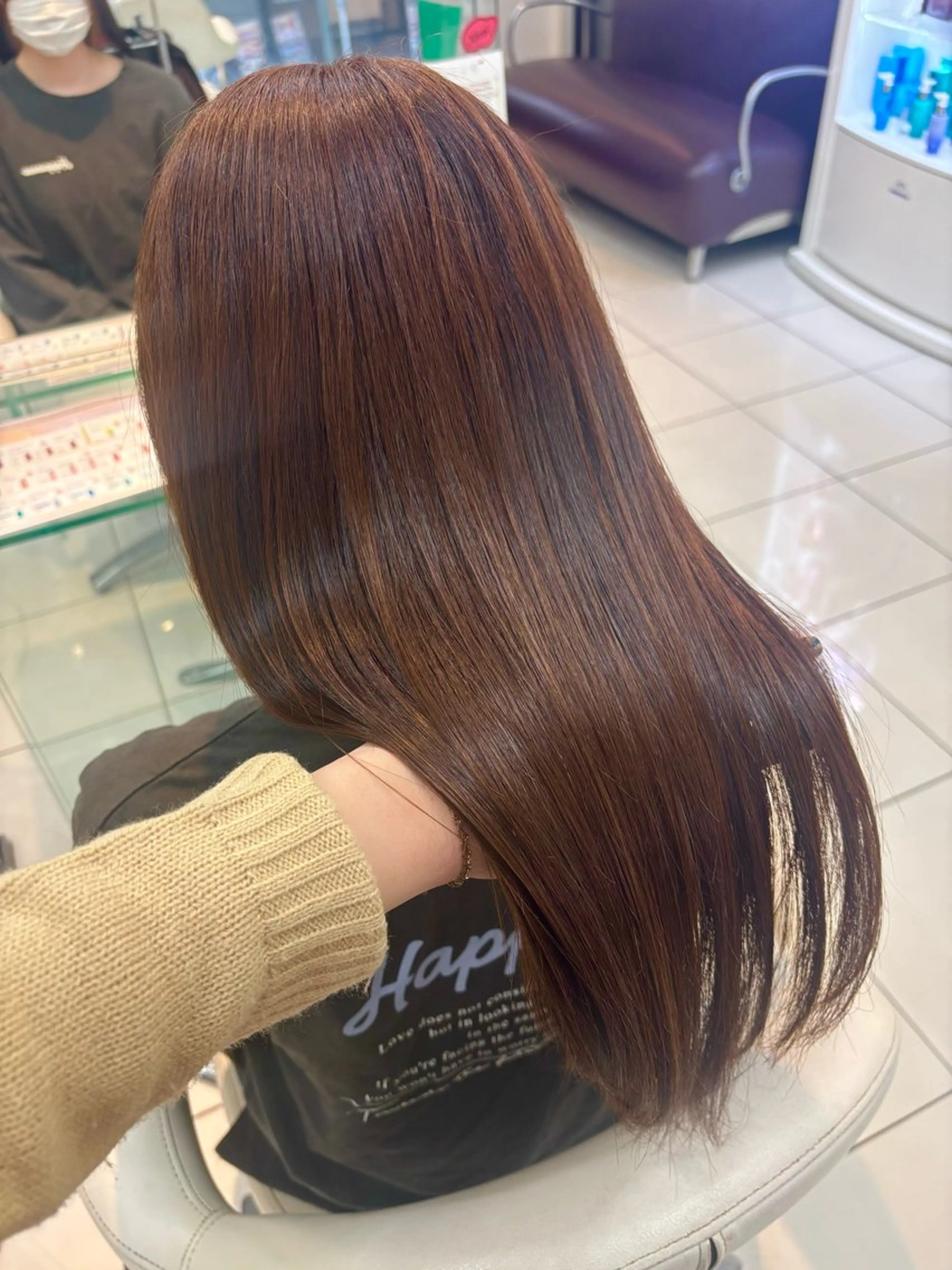 ロング ヘアカラー ショートカットモデル 👗SHIZUKAのヘアスタイル