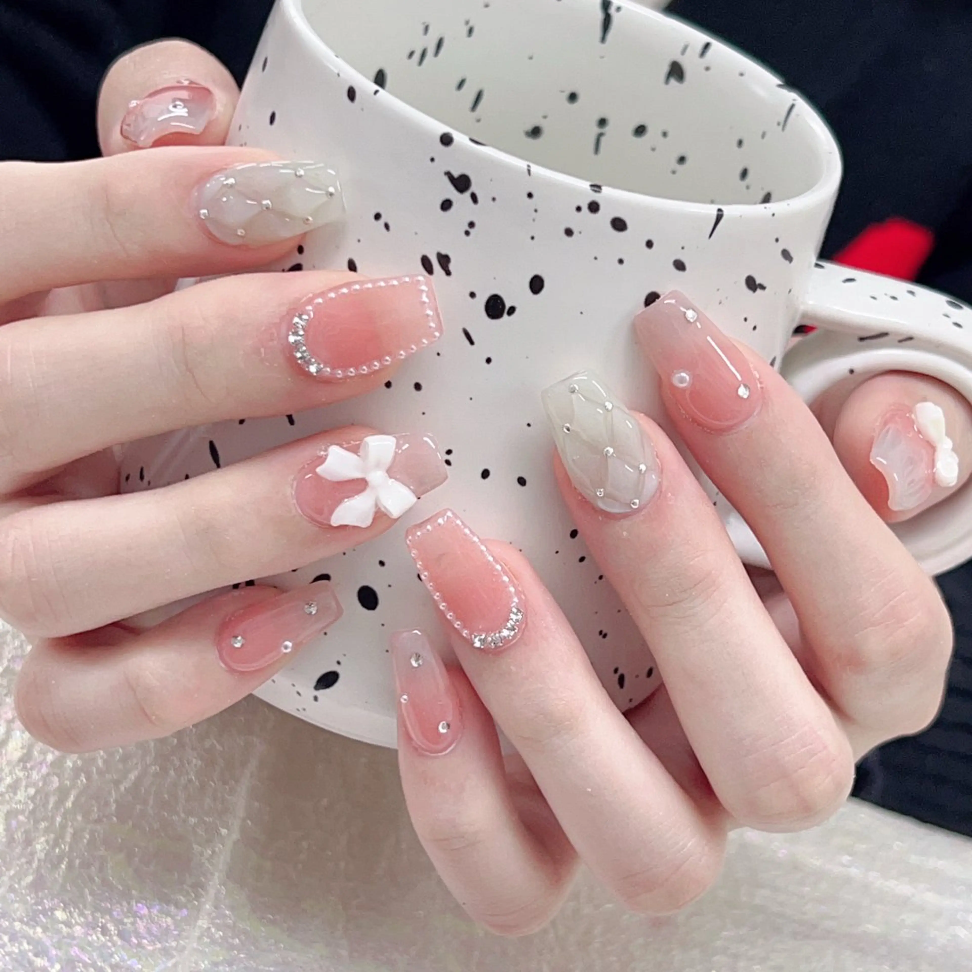 ネイル 長いだし/スカルプ/ パラシェルN.oneのネイルデザイン