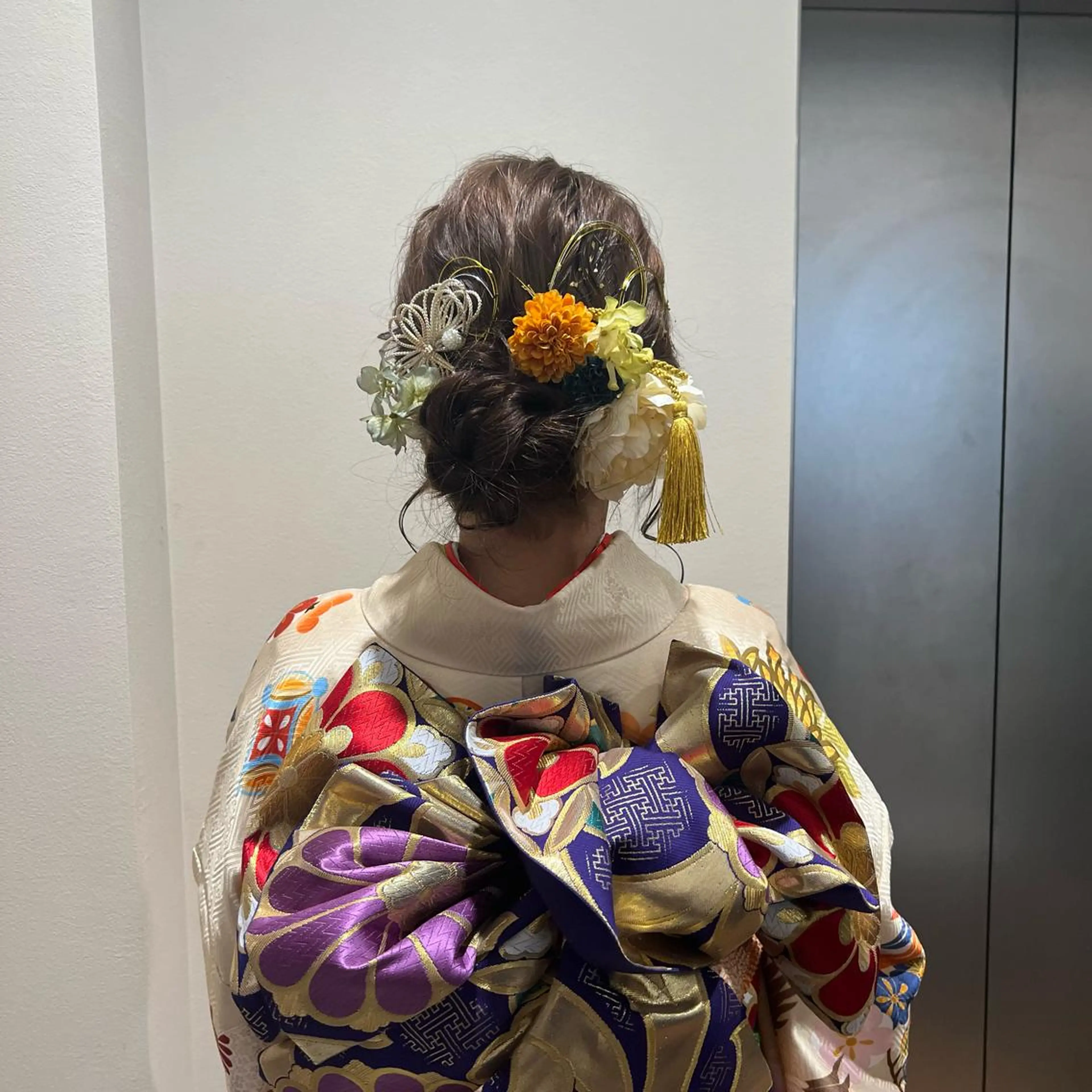 ヘアアレンジ 成人式 SALOWIN川崎WEST店所属・🌷川崎/アレンジ/ 暖色ボブ/コトネ🌷のヘアスタイル