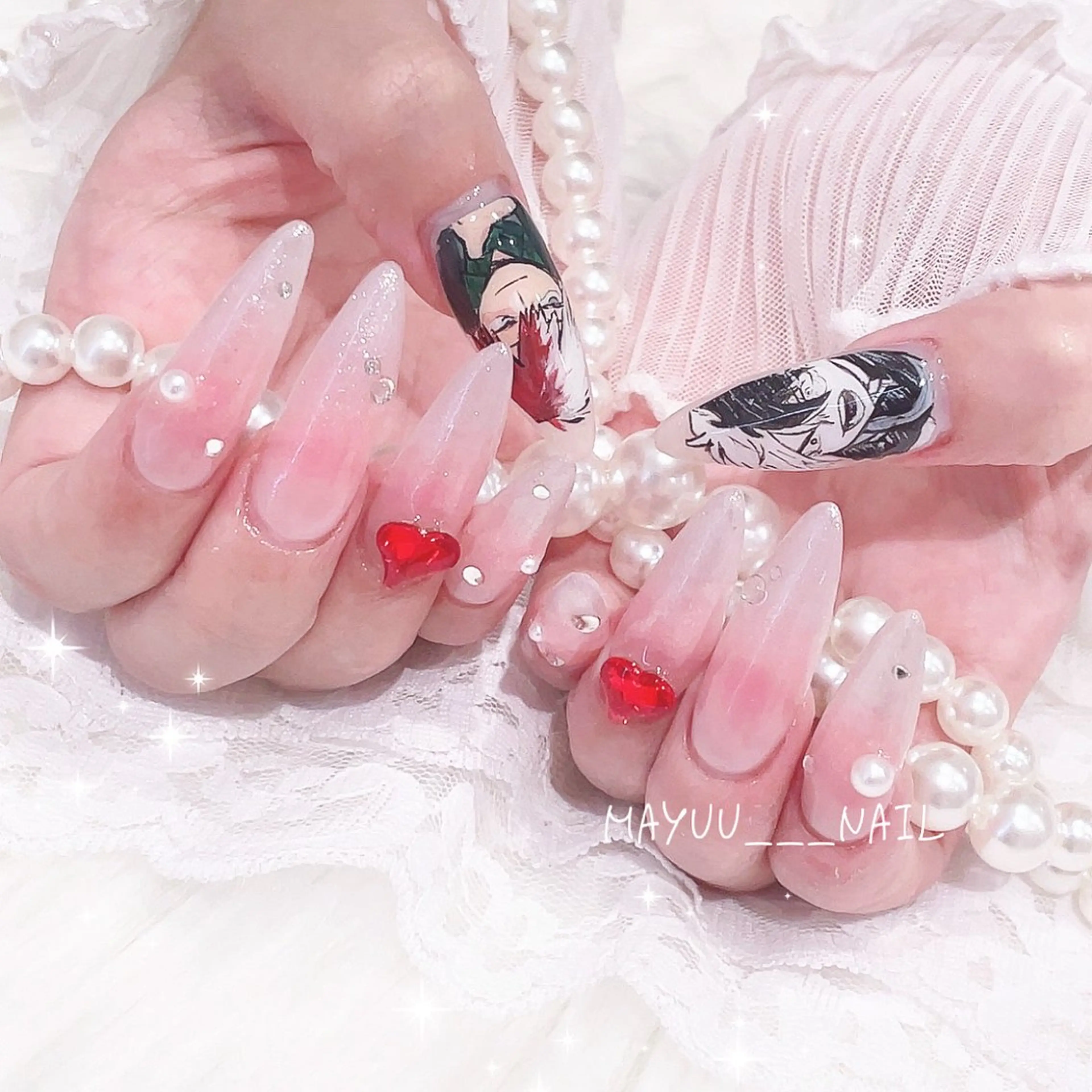 ネイル 🎀 Mayu 🎀痛ネイルのネイルデザイン