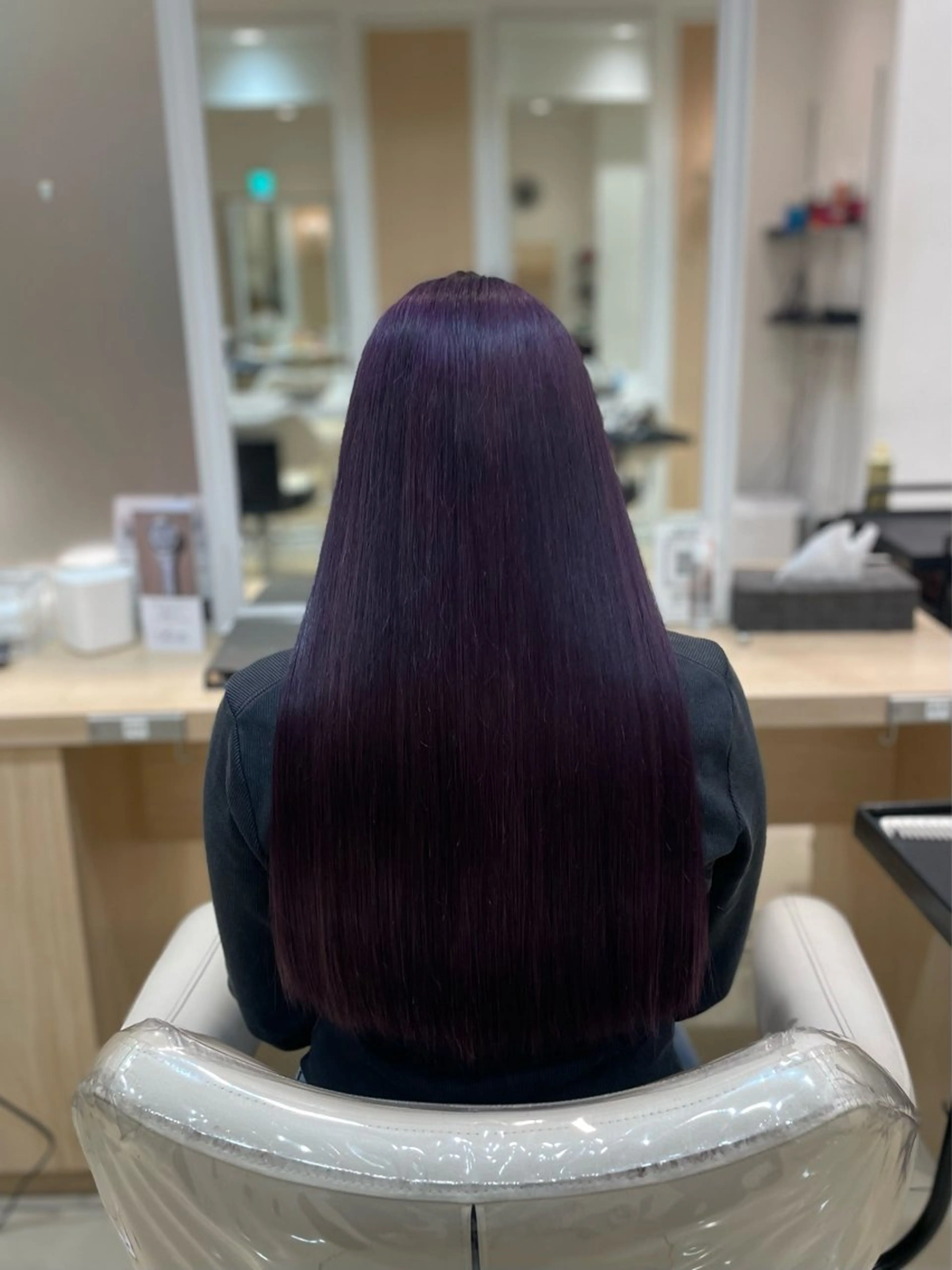 ロング カラー ブリーチ ヘアカラー トリートメント ✩𝐴𝑠ℎ 中目黒 浦野 遥‎✩*｡のヘアスタイル