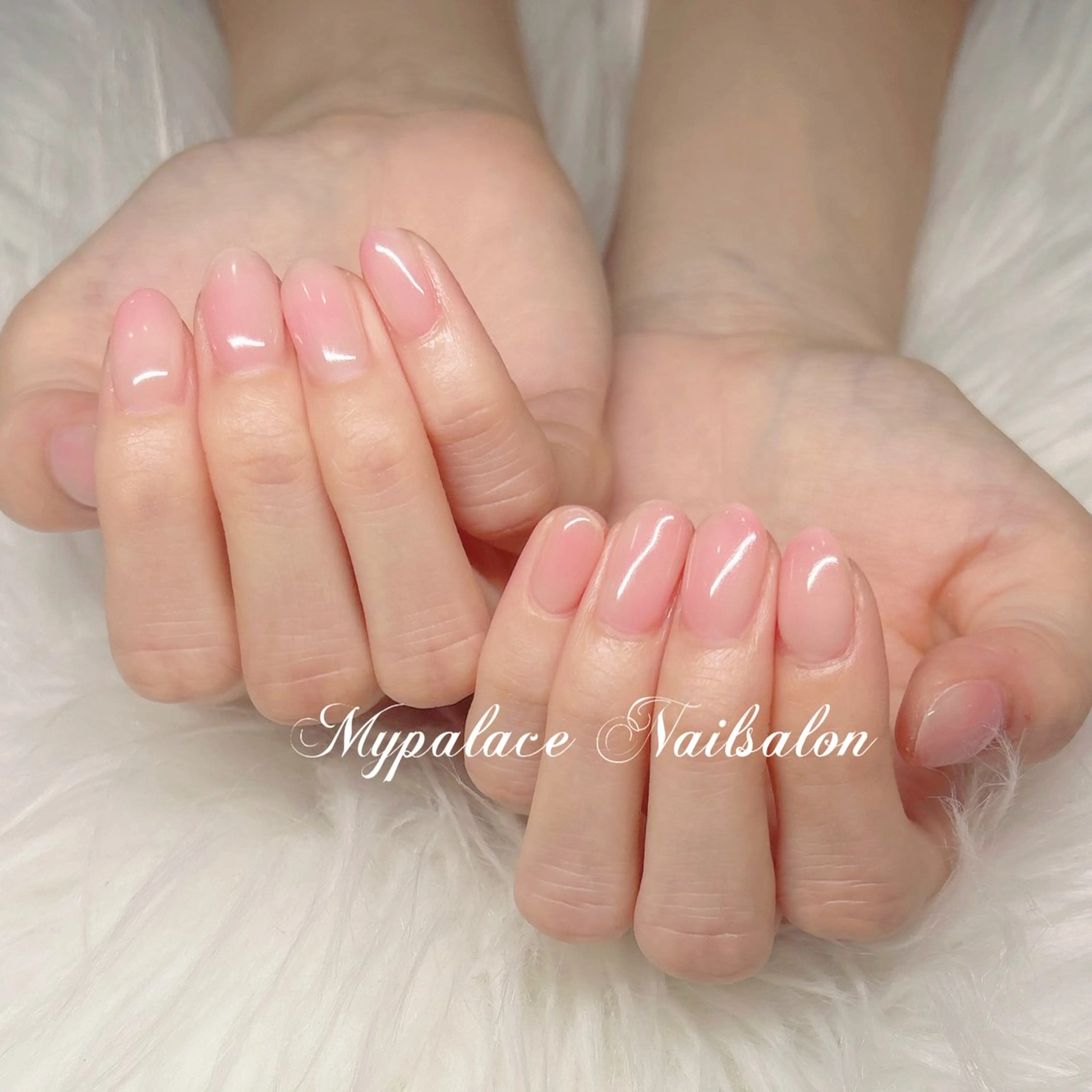 ネイル チークネイル ピンク 夏ネイル ハンドネイル Yuis Nailスカルプ専門のネイルデザイン