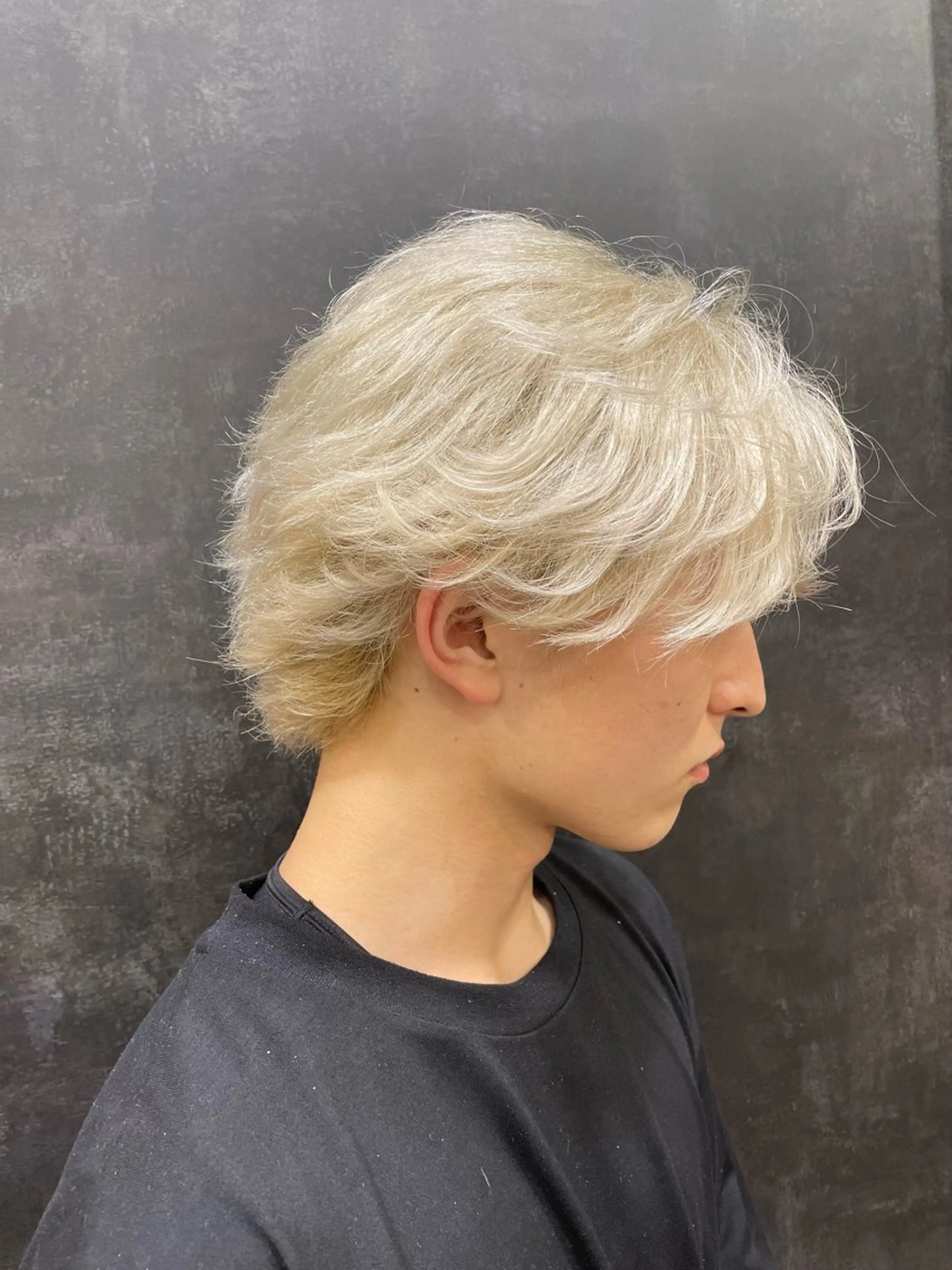 カラー メンズ カット ヘアカラー メンズカットパーマ 【フェザーパーマ】のヘアスタイル
