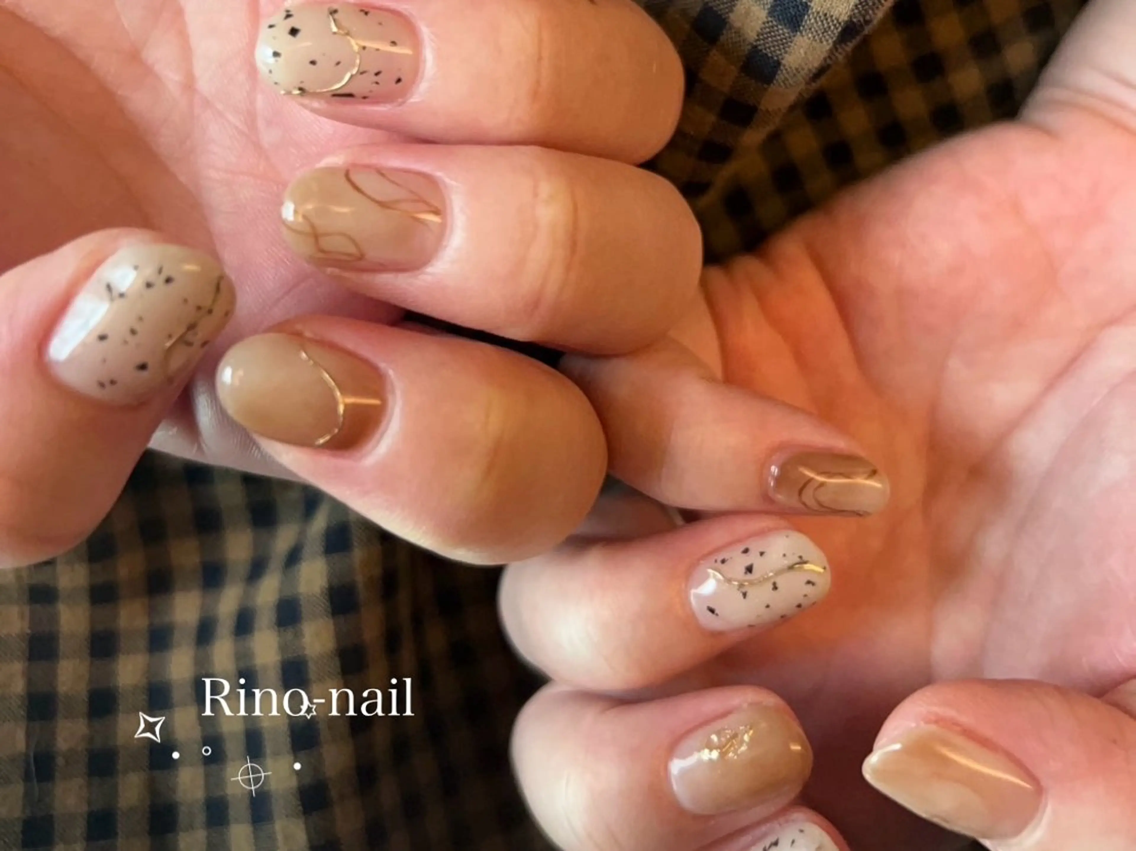 ネイル ハンドネイル 園田 りののネイルデザイン