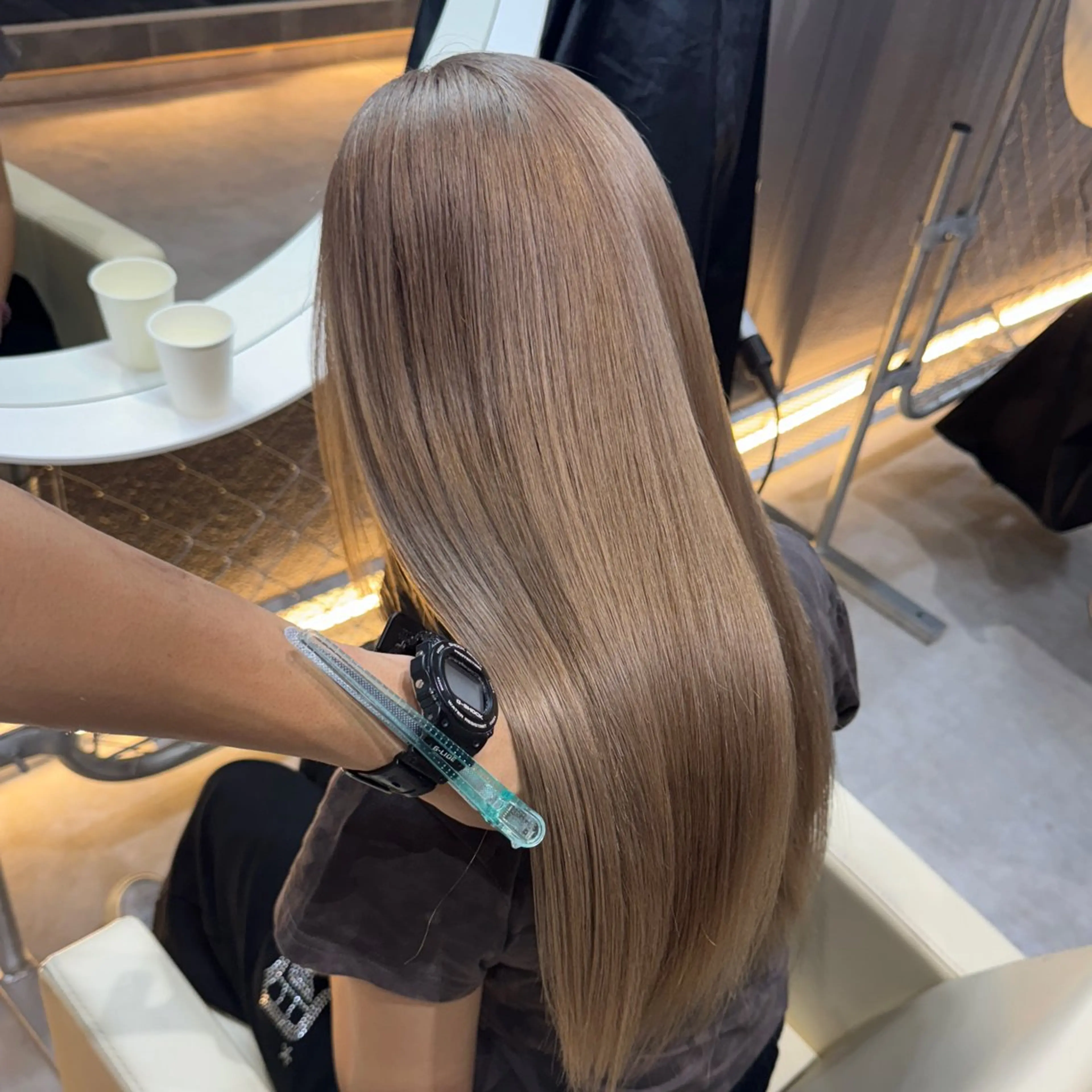 ロング カラー ブラウンカラー ヘアカラー tet 店長 RIKITOのヘアスタイル