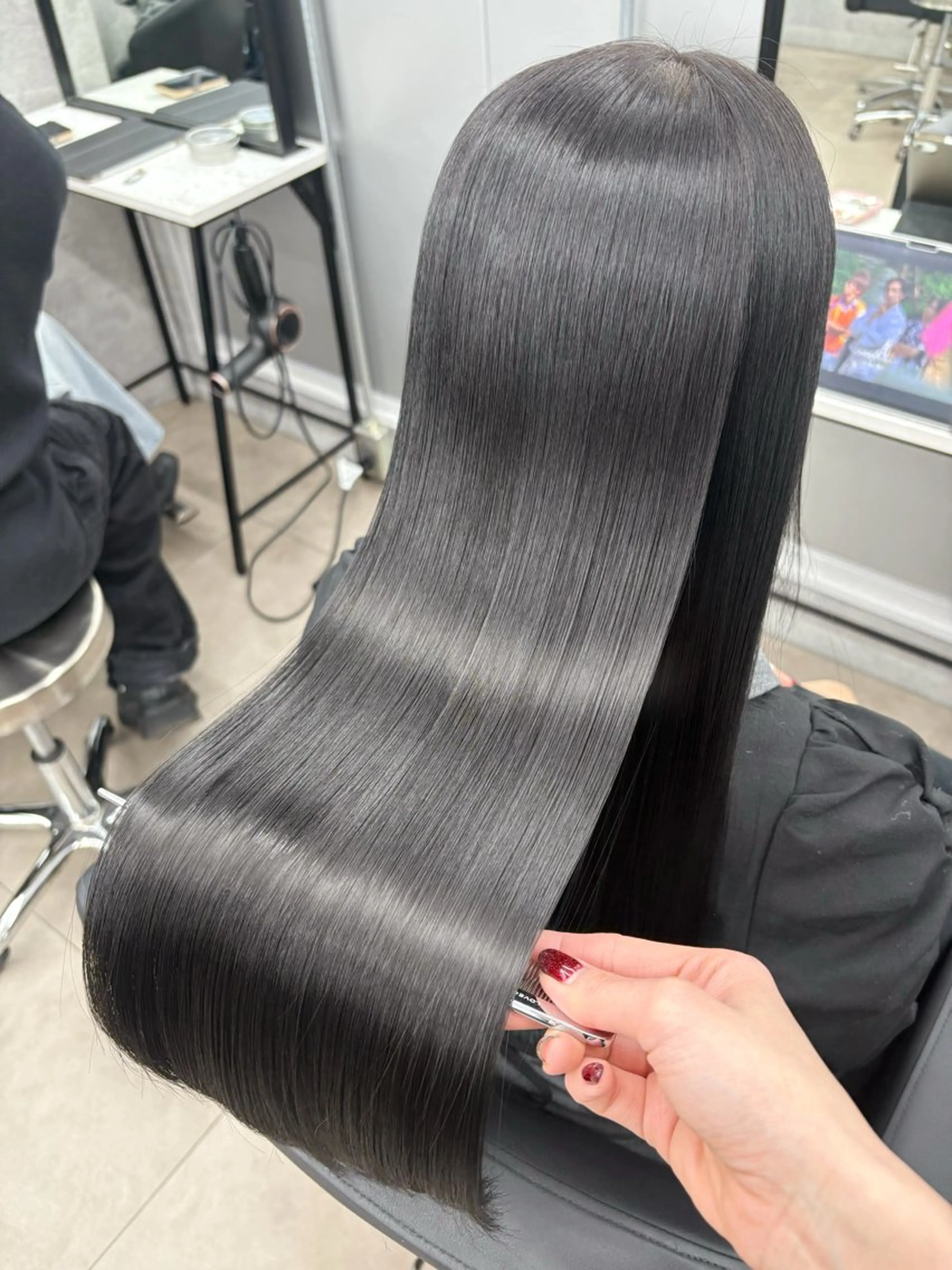 セミロング カラー 新宿/髪質改善/ 美髪矯正/原島のヘアスタイル