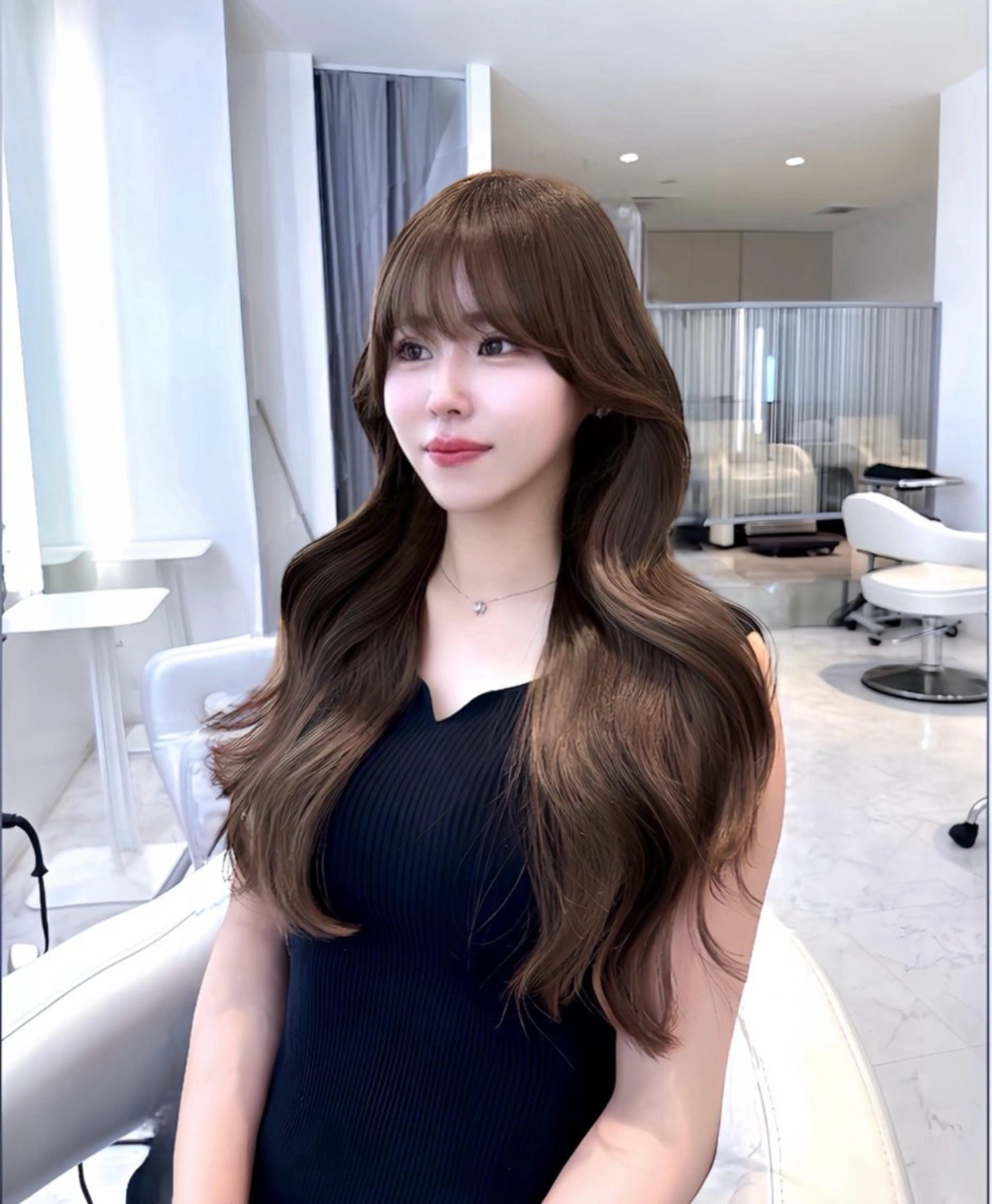 ロング カラー ヘアアレンジ ヘアカラー トリートメント ヘアセット miuru/網紅ヘア 🇨🇳艶髪カラーのヘアスタイル